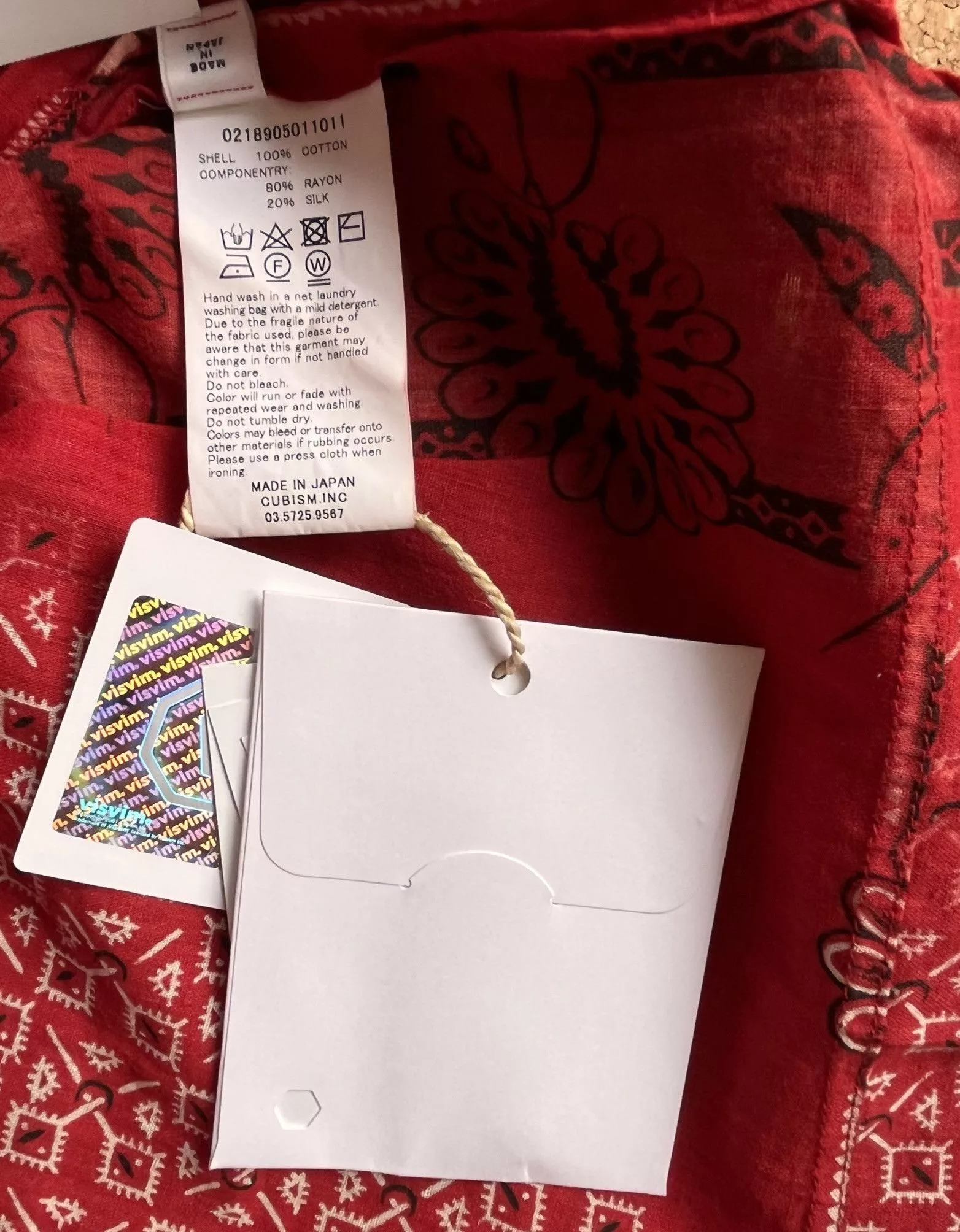 Visvim Shirts Button Ups I.C.T. TUNIC P.O. (L.A. VISVIM EXPOSITION Opening Exclusive) Red