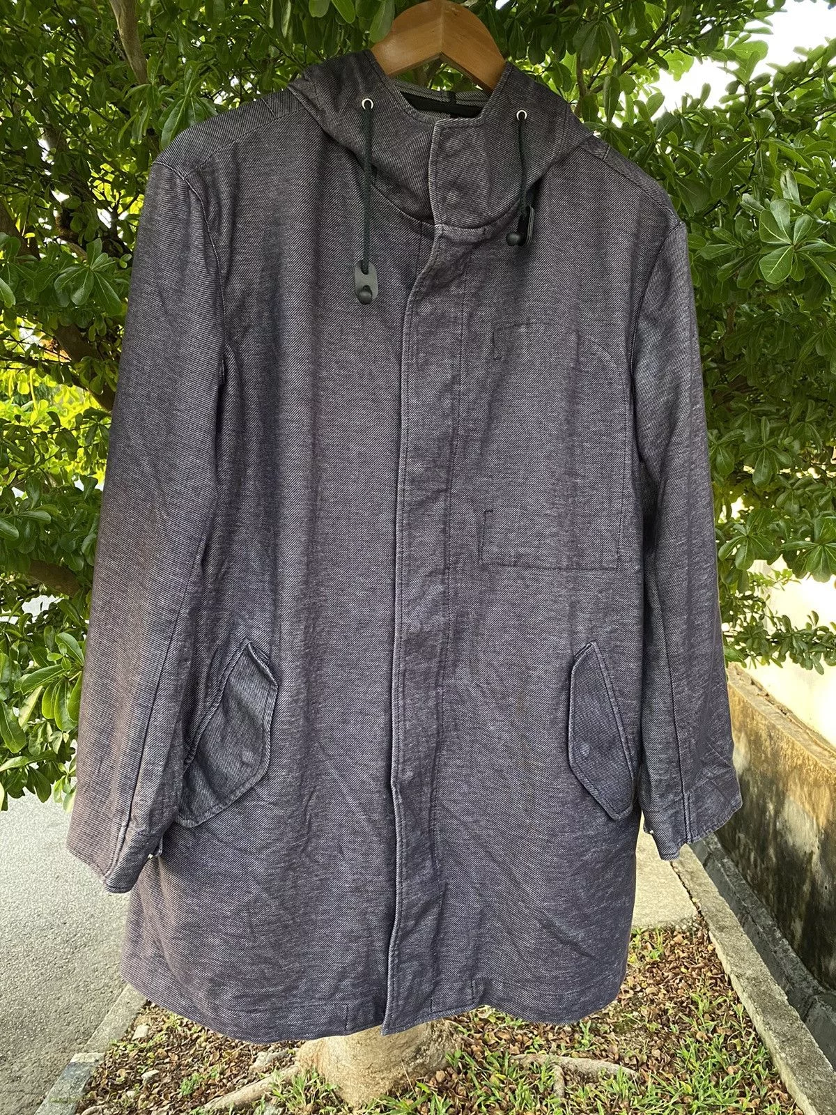 GU Jackets GU × Japanese Brand × Uniqlo Gu Hoodie Jacket Gray