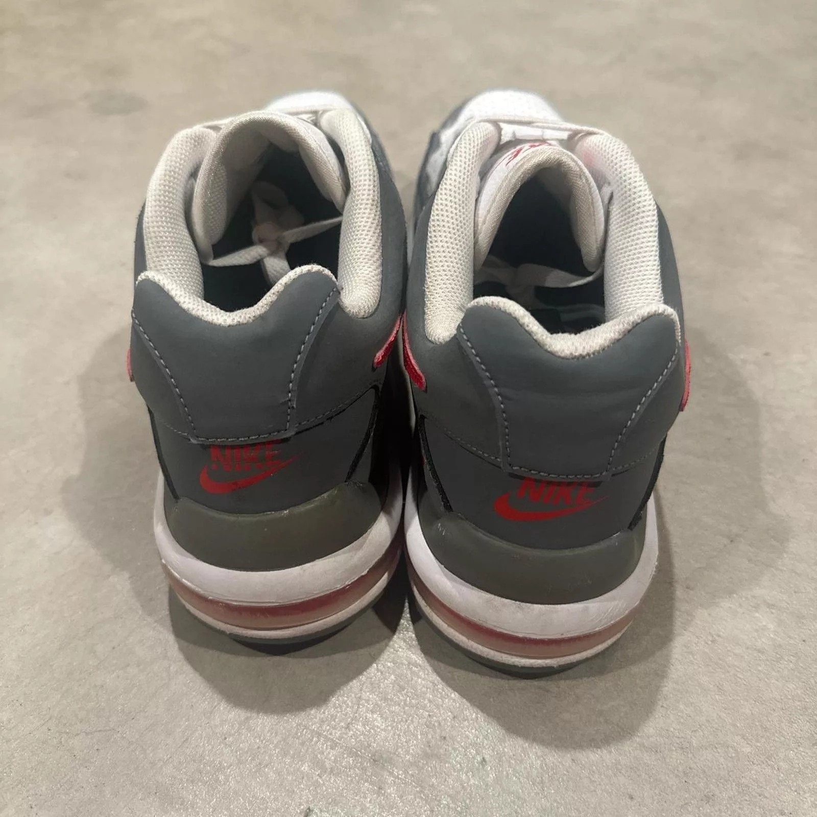 Nike Low Top Sneakers Nike Air Max Wright Cool Grey Red Size 12 687974-102 Gray