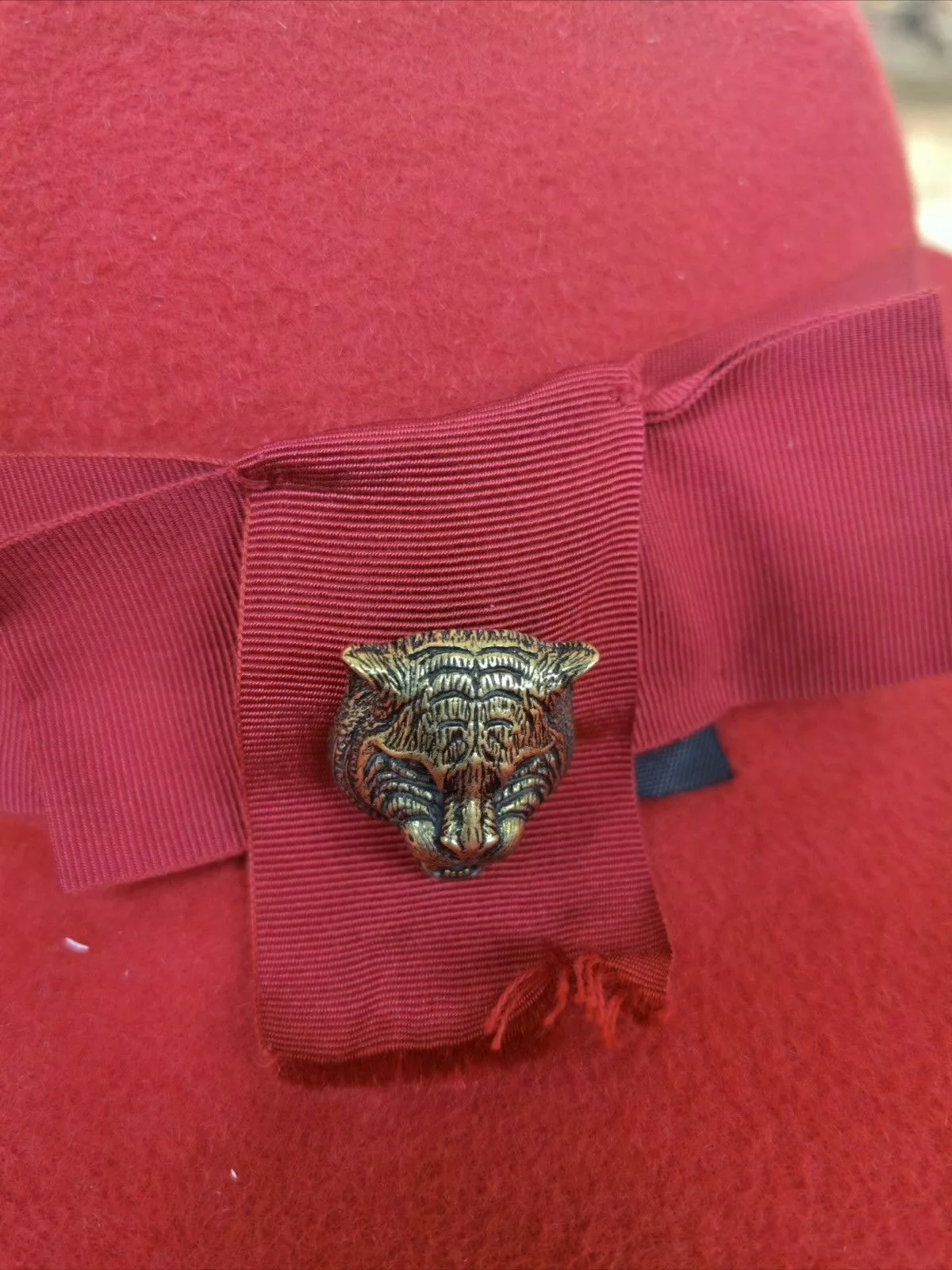 Gucci Hats Gucci Runway wool hat red