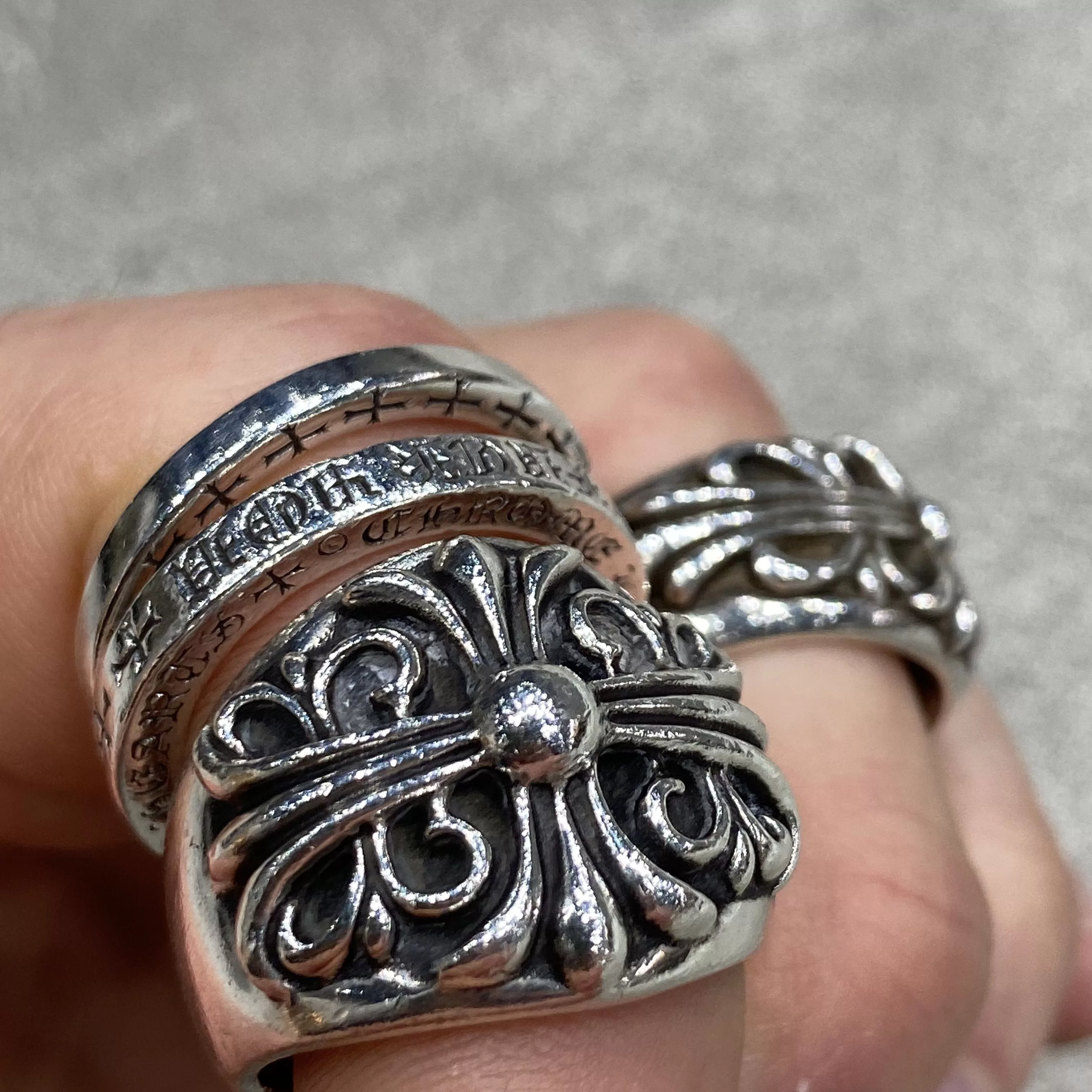 Chrome Hearts Jewelry Watches Chrome Hearts Keeper ring size 10 Silver