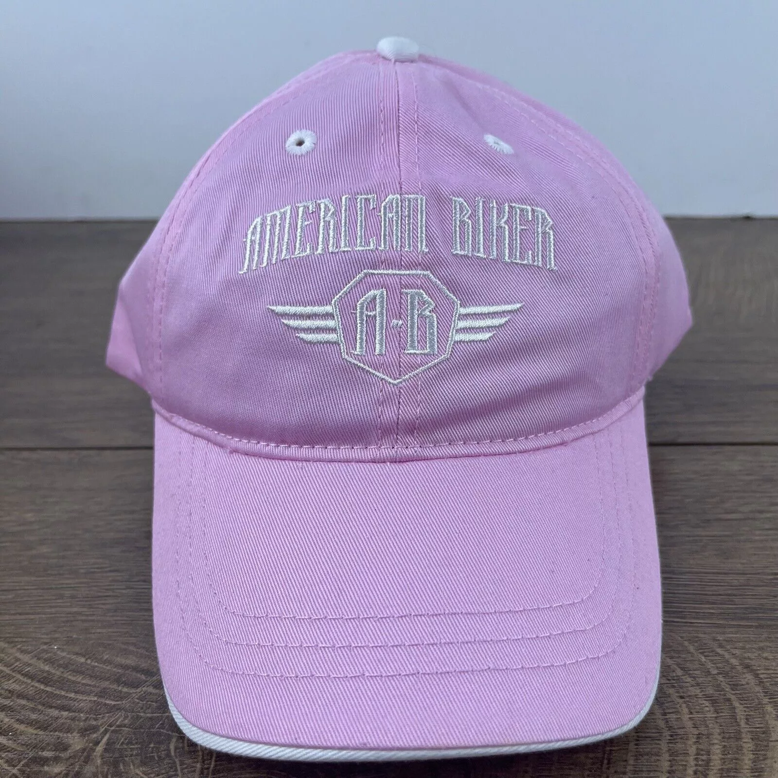 Other Hats Other American Biker Hat Motorcycle Pink Cap Adjustable Pink Adult