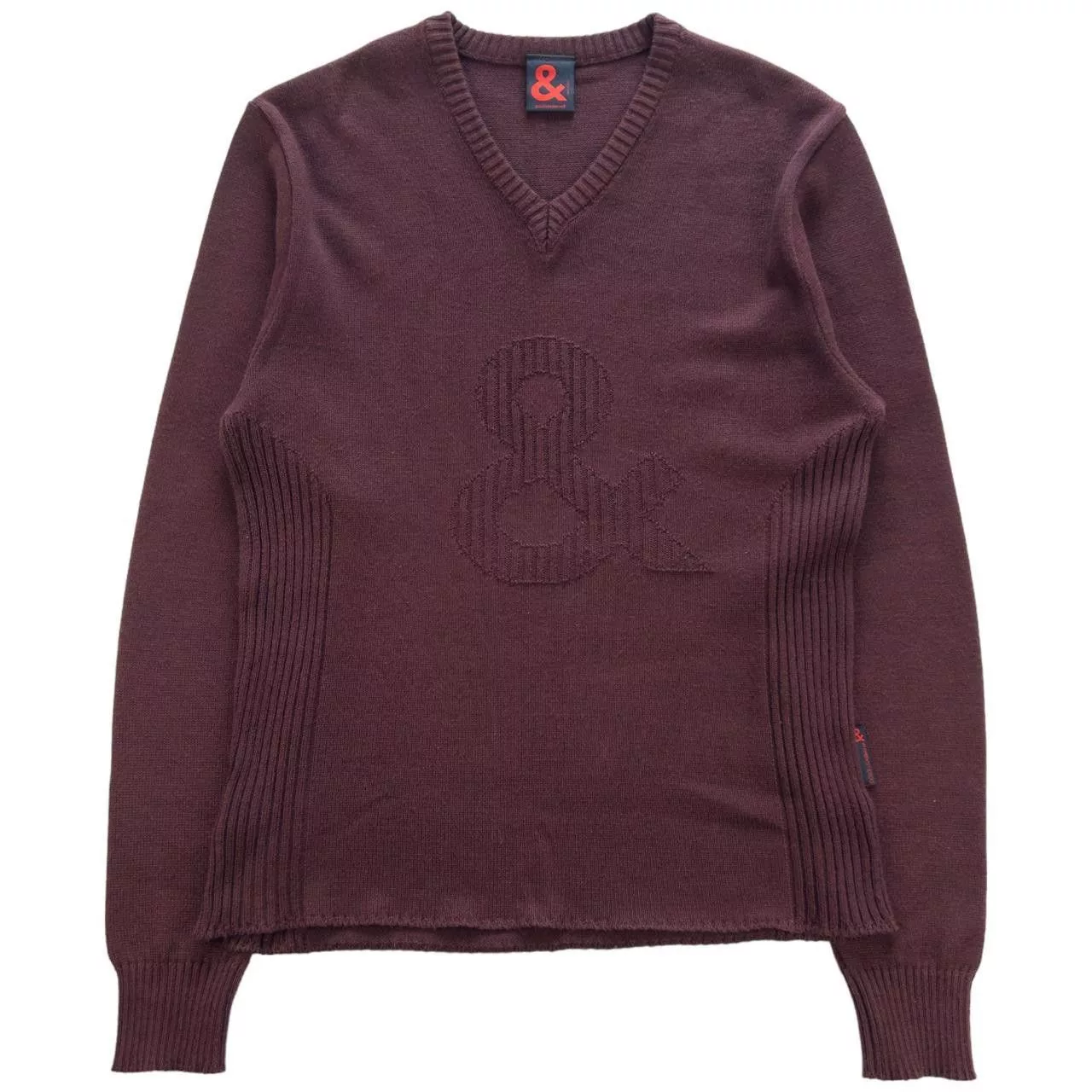 Dolce & Gabbana Sweaters Vintage Dolce & Gabbana V Neck Knit Jumper Women's Size M Red