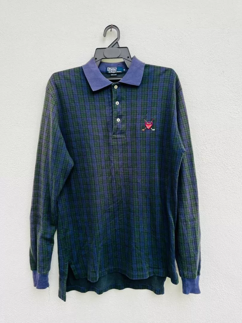 Polo Ralph Lauren Long Sleeve T Shirts Polo Ralph Lauren × Vintage Vintage Polo Ralph Lauren Japanese Designer Fashion Style Multi Streetwear