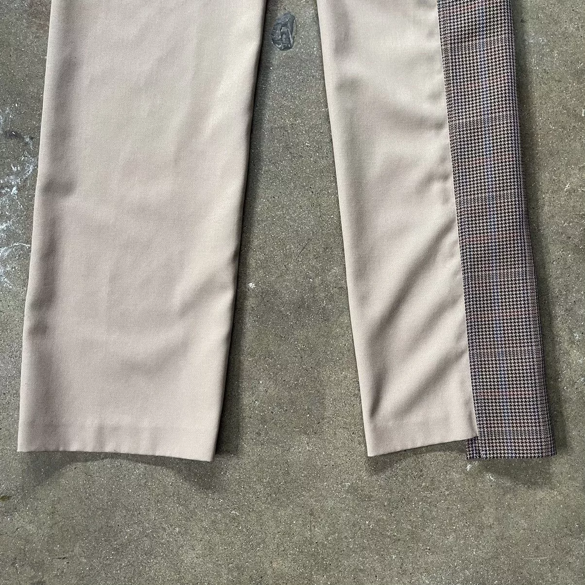Andersson Bell Casual Pants Andersson Bell Two-Tone Asymmetrical Trousers Brown