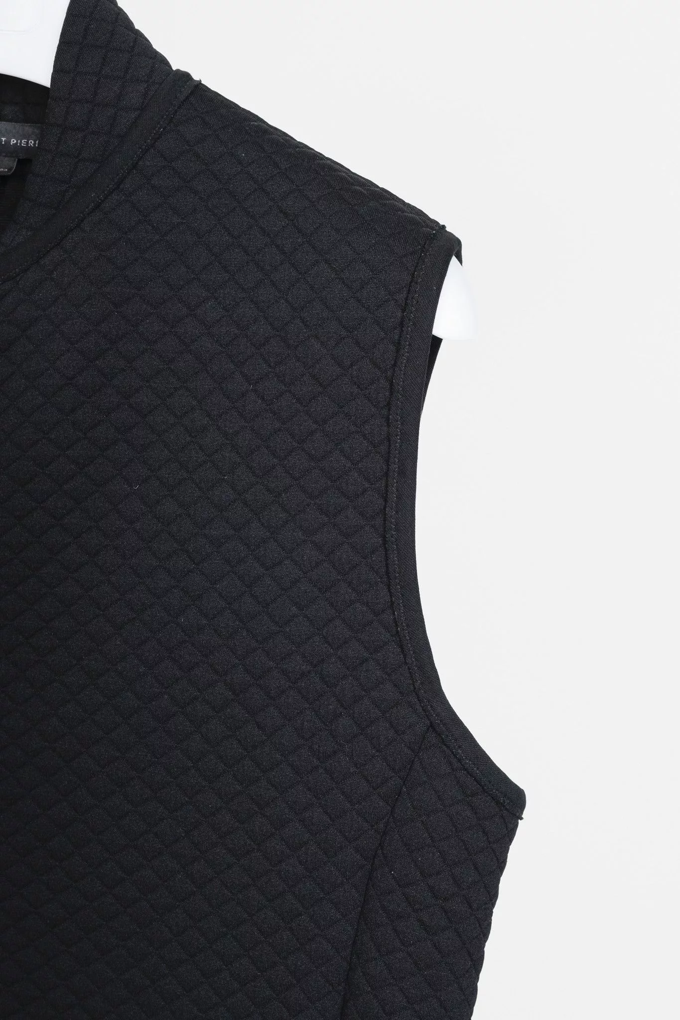 Marie Saint Pierre Vests Marie Saint Pierre Black Quilted Maxi Vest