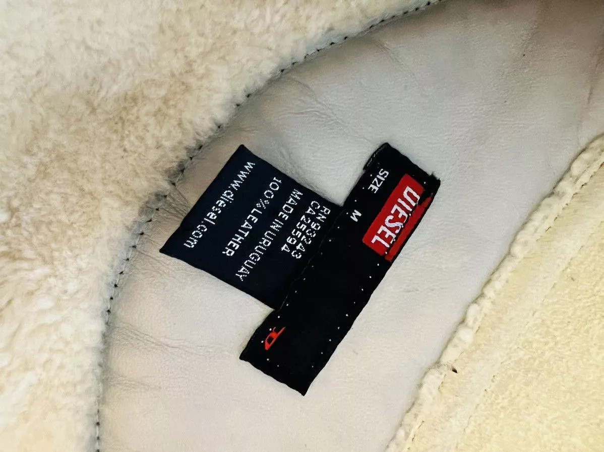 Diesel Leather Jackets Diesel light yellow leather jacket