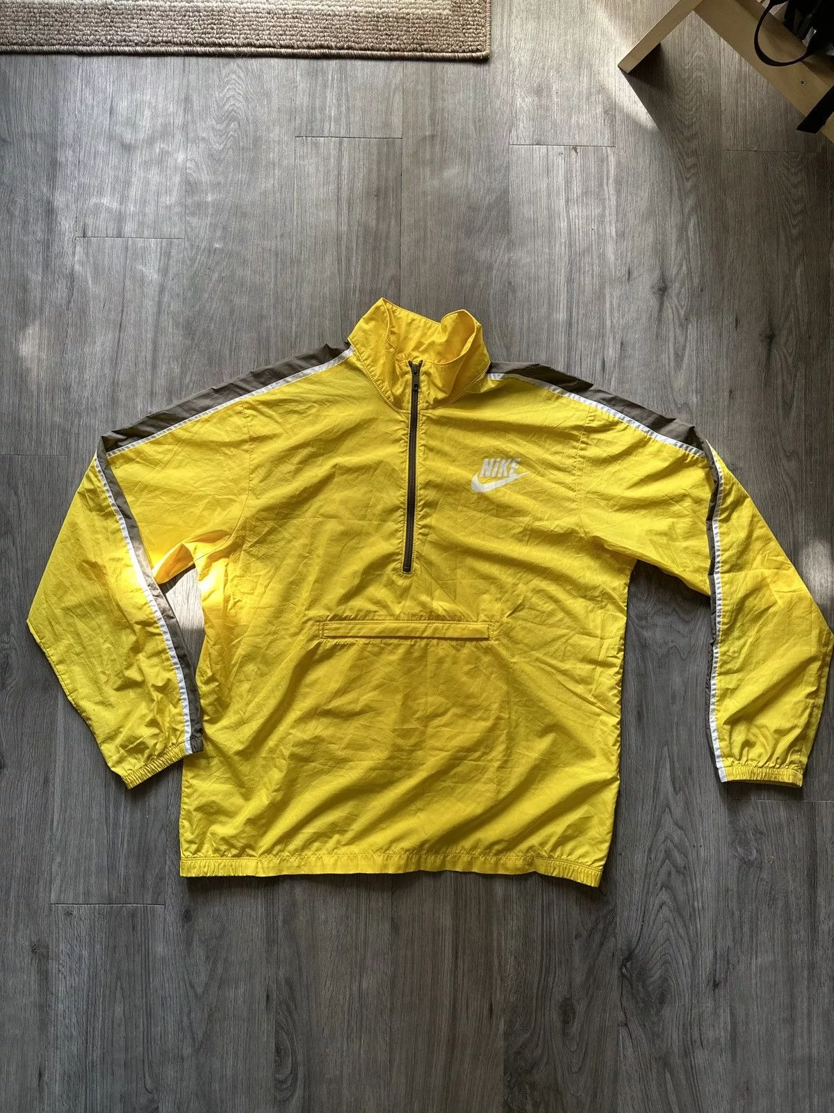 Nike Light Jackets Nike × Vintage Vintage Nike track jacket Yellow
