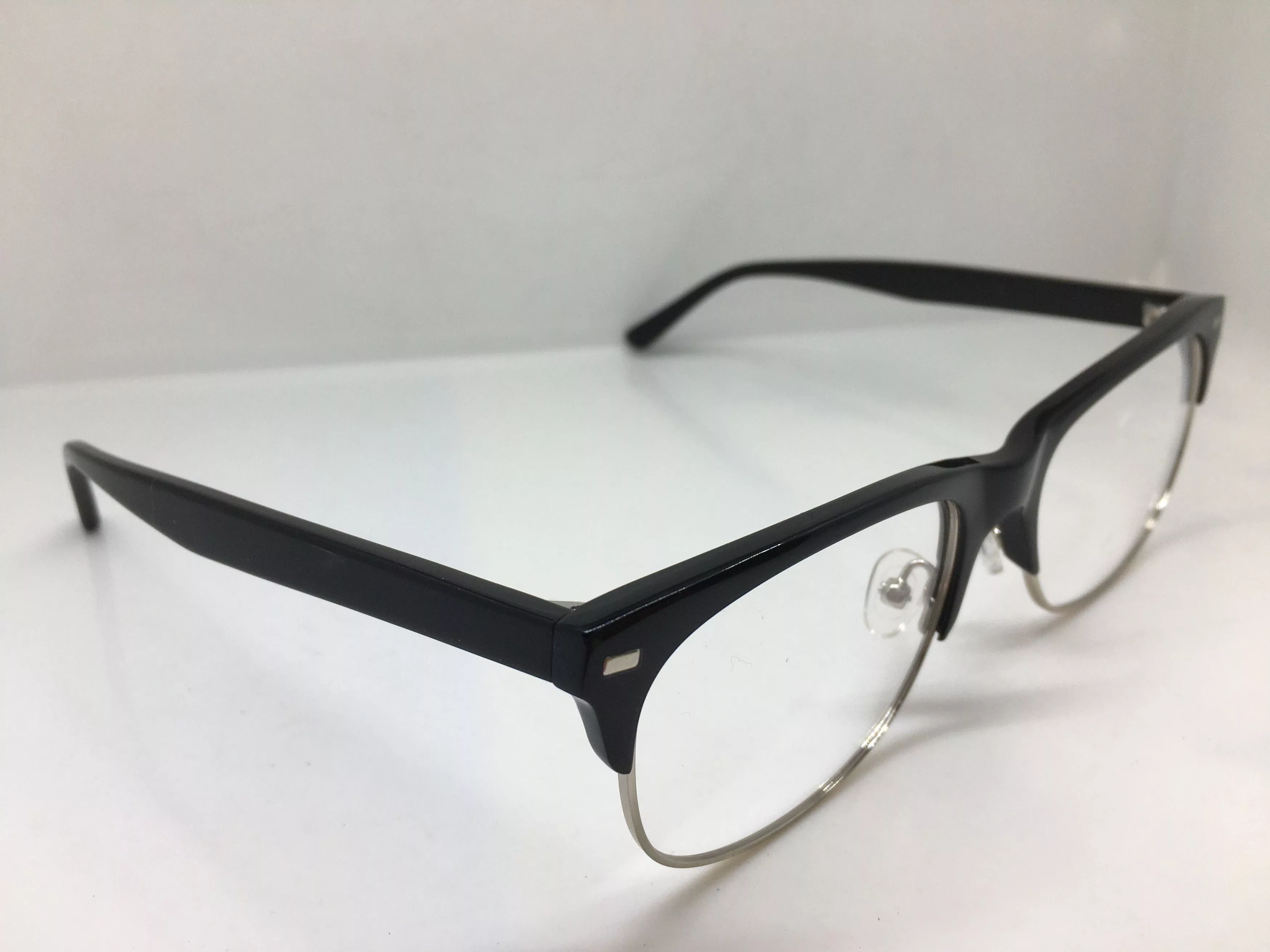 Other Glasses Other Mod Malcolm X Black Silver Eyeglasses Frame