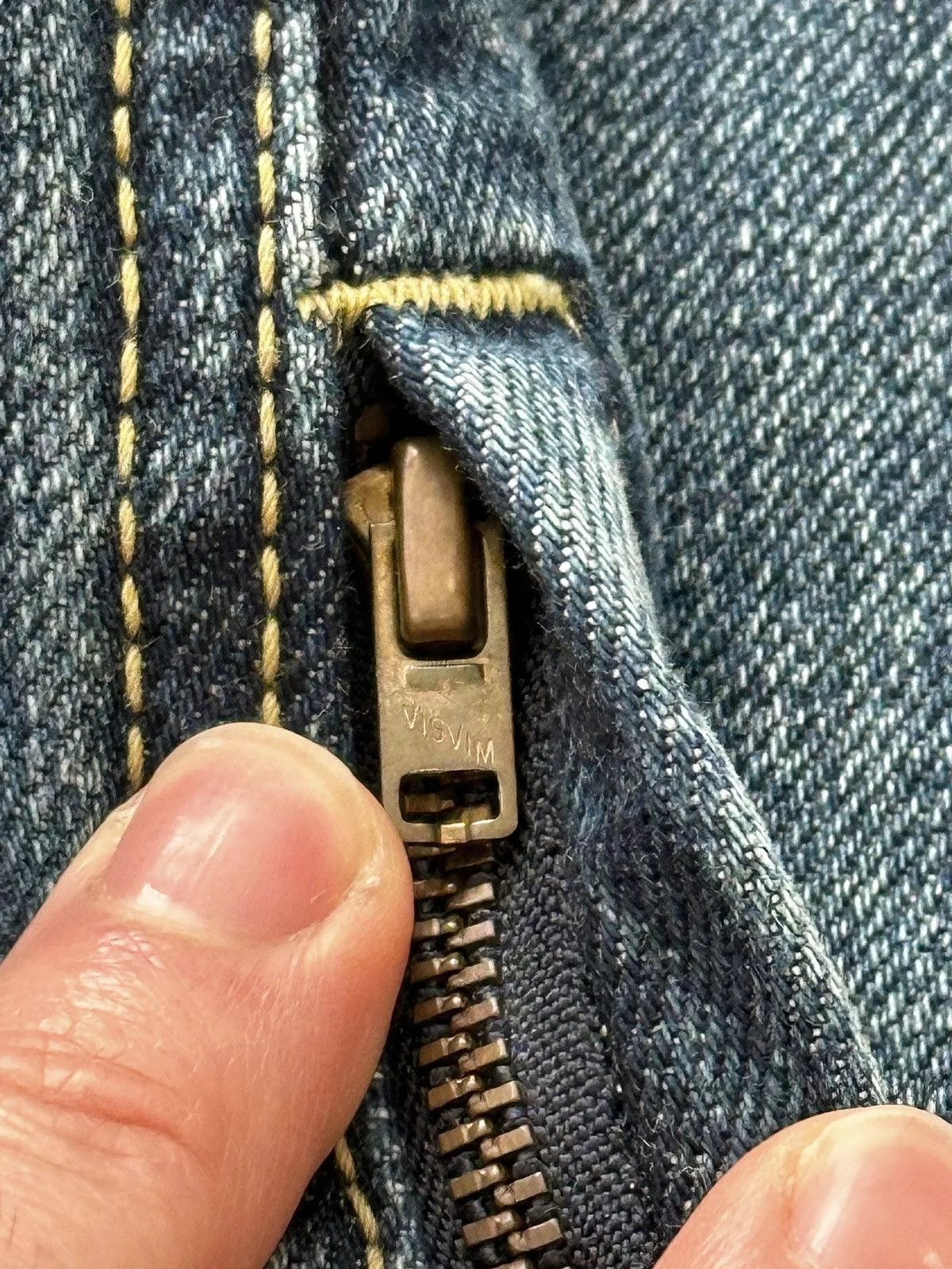 Visvim Denim Jackets Visvim Sz2 16SS SS 101 Damaged Indigo Jacket Blue