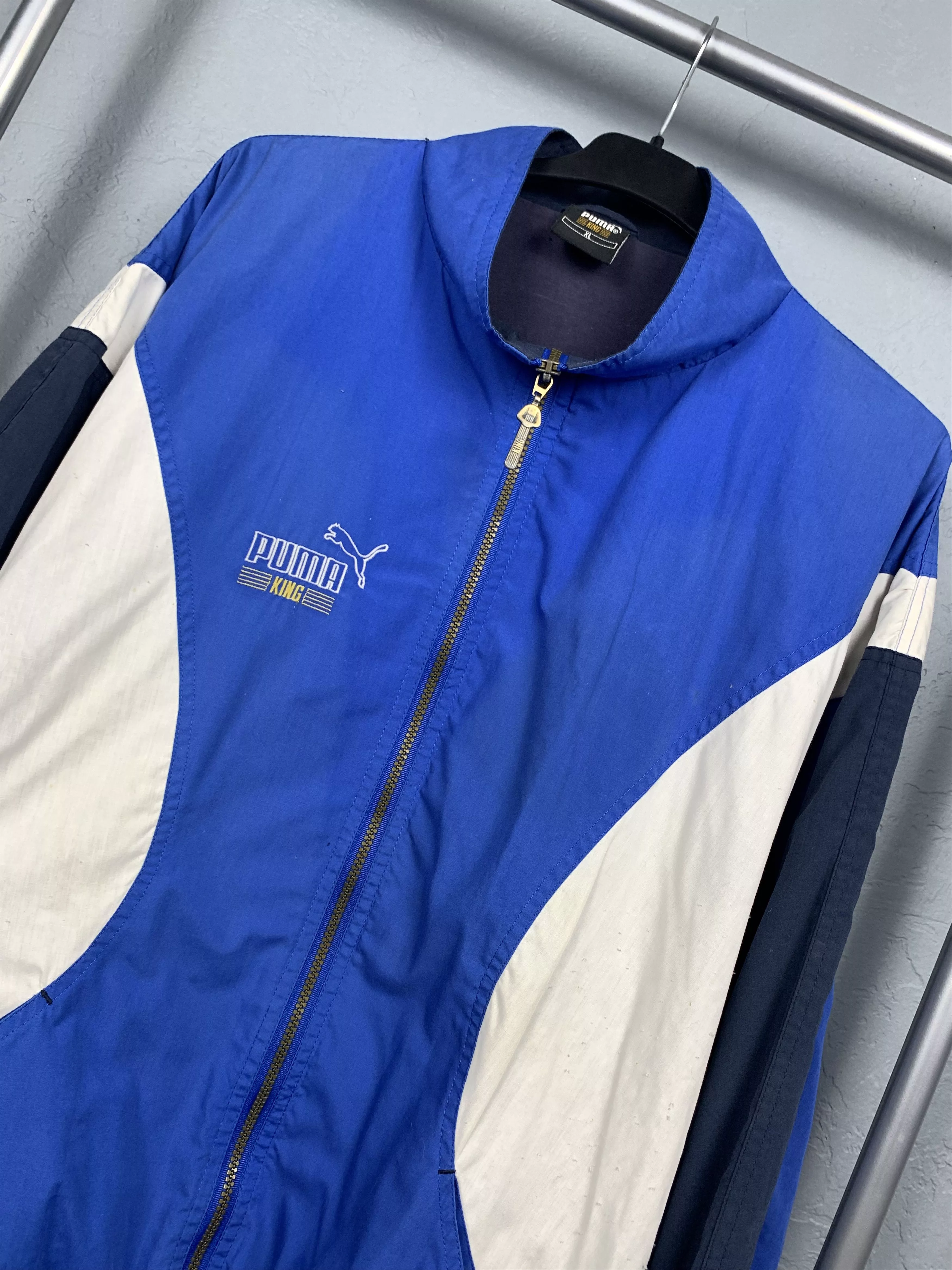 Puma Light Jackets Puma King 90s Vintage Track Top Nylon Jacket Multi