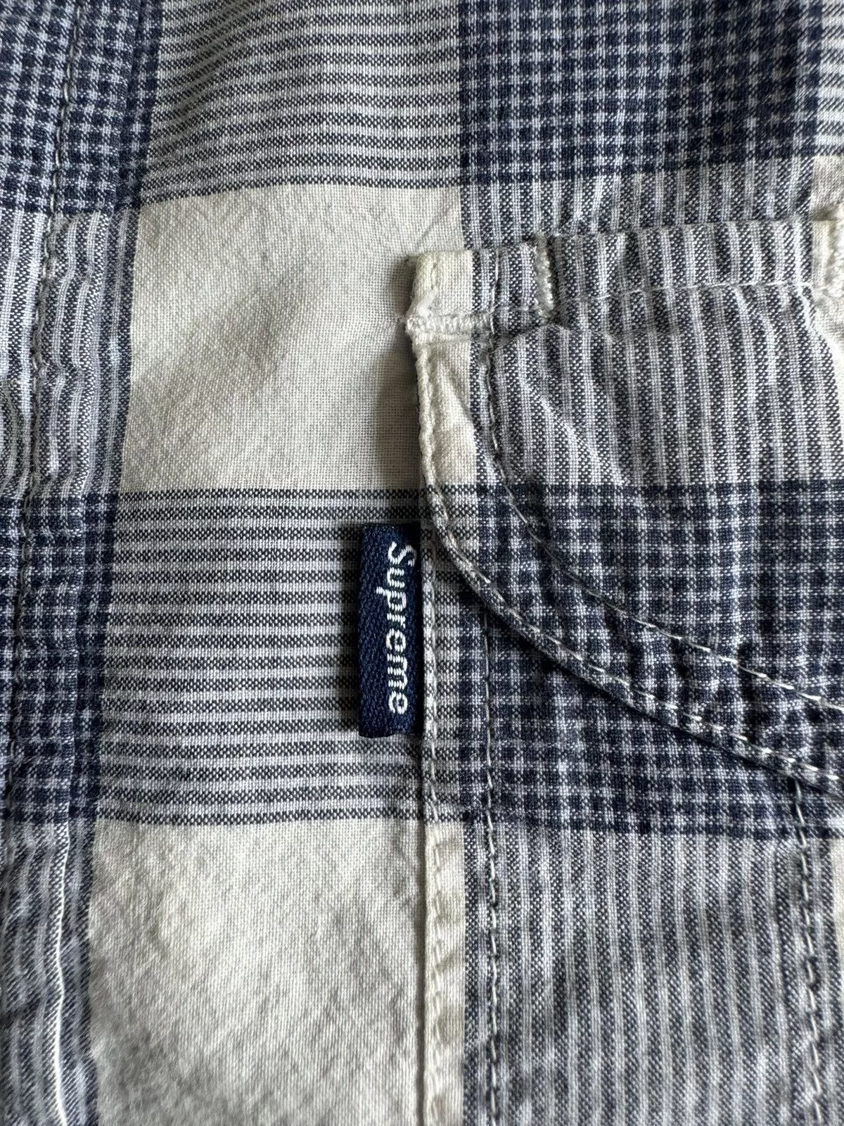 Supreme Shirts Button Ups Supreme blue plaid button up