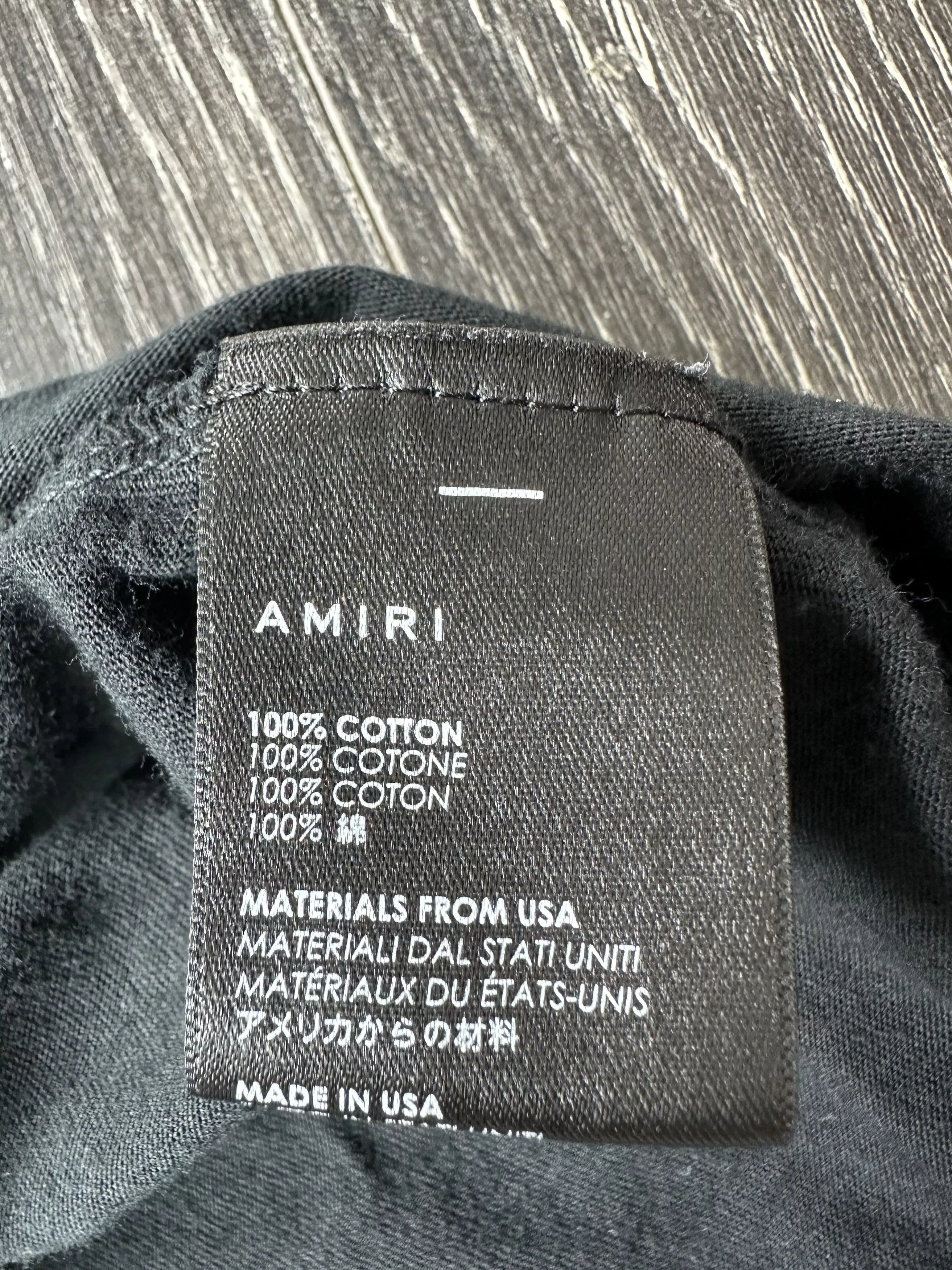 Amiri Short Sleeve T Shirts Amiri Doves Tee Black