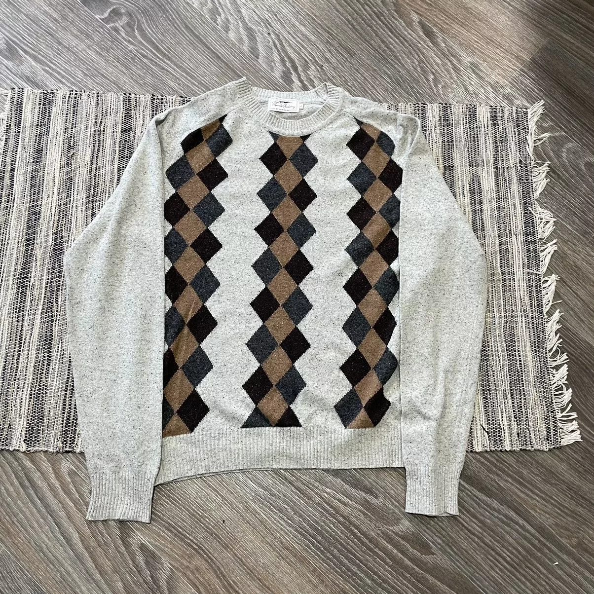 Burberry Sweaters Knitwear Burberry × Vintage Thomas Burberry 90s Sweater old money luxury cardigan wool Gray