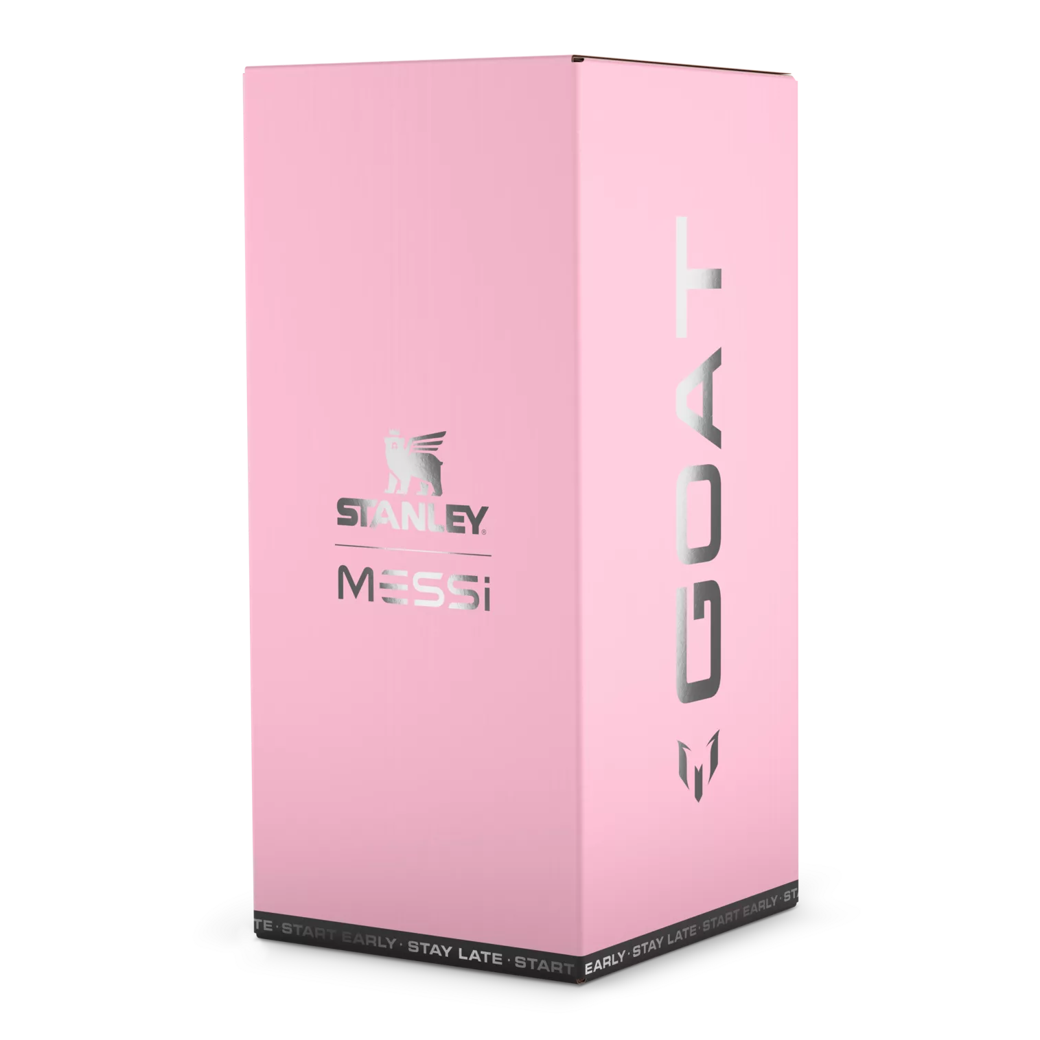 The Messi x Stanley IceFlow™ Water Jug with Fast Flow Lid 64 OZ In Messi GOAT Pink