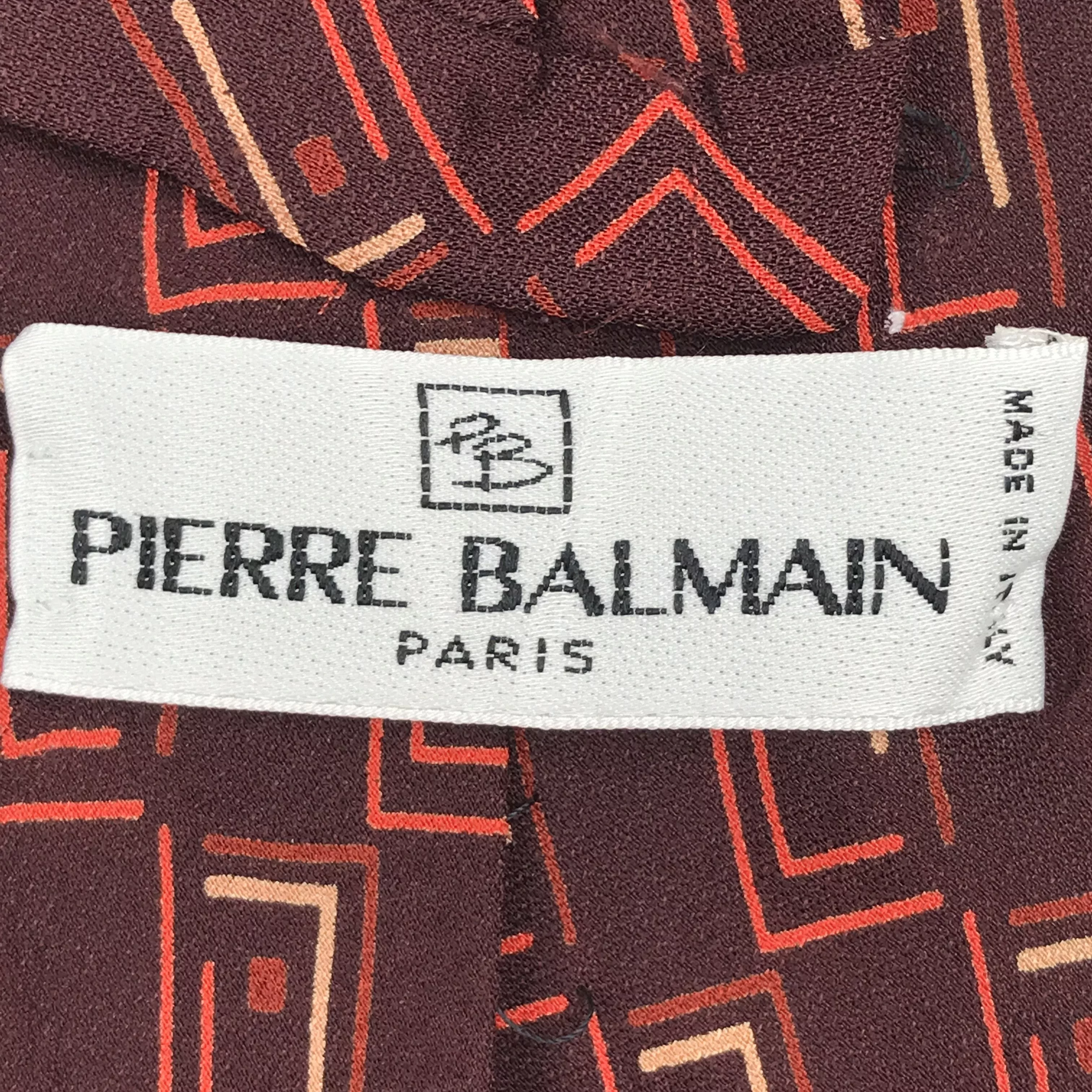 Pierre Balmain Ties Pocketsquares Pierre Balmain × Vintage Vintage Pierre Balmain Silk Necktie Multi