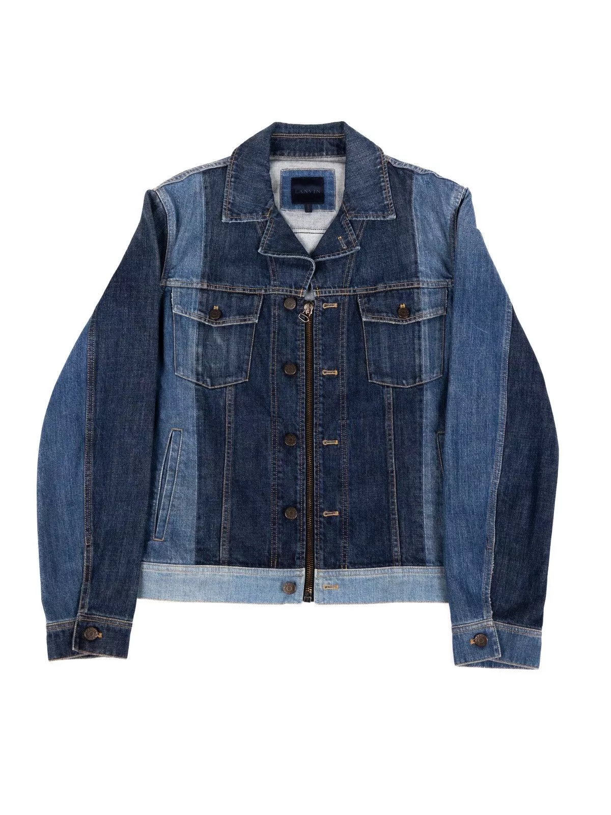 Lanvin Denim Jackets Lanvin Split Wash Denim Jacket Blue