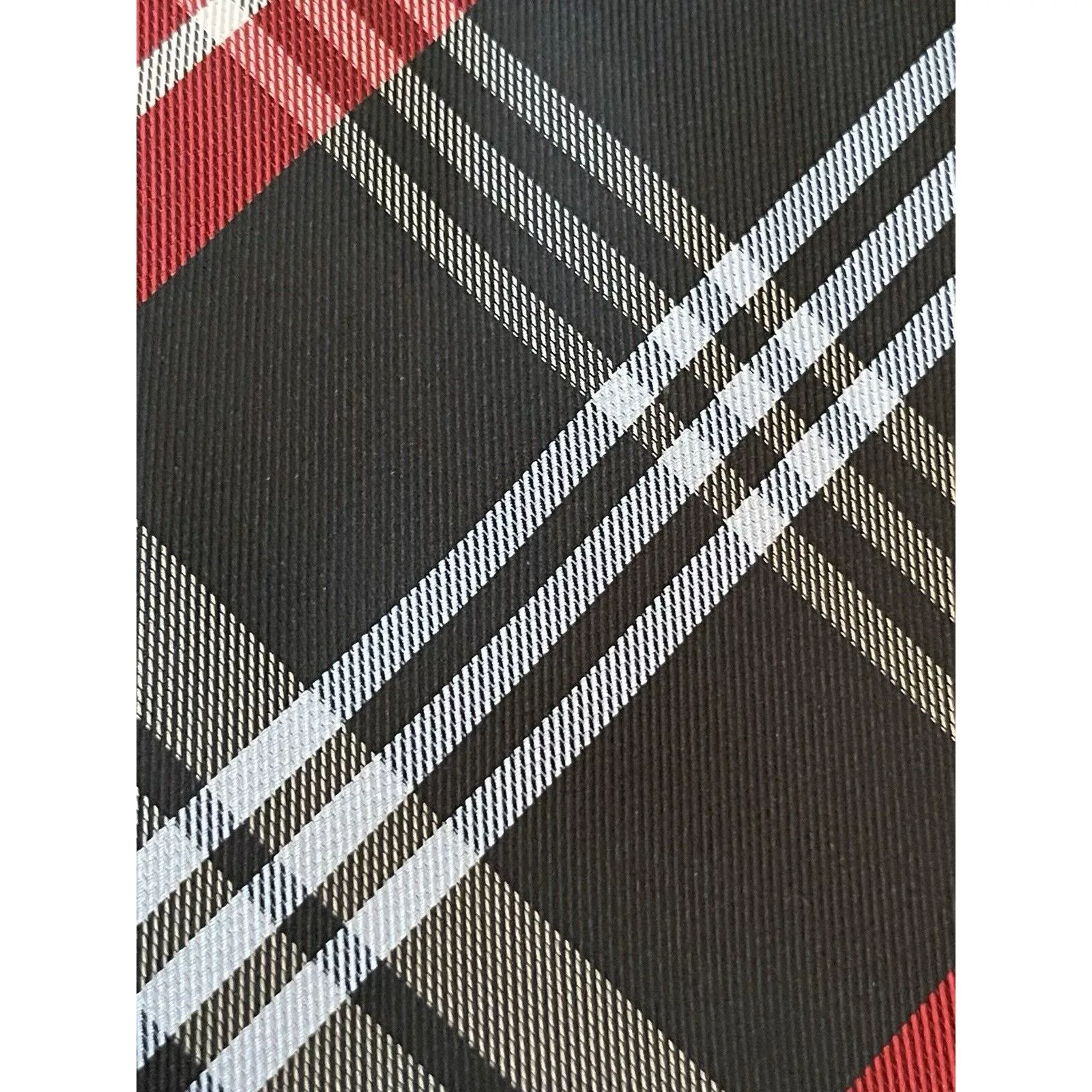 Apt. 9 Ties Pocketsquares Apt. 9 Black Red Hand Made 100% Polyester Made In China Multi