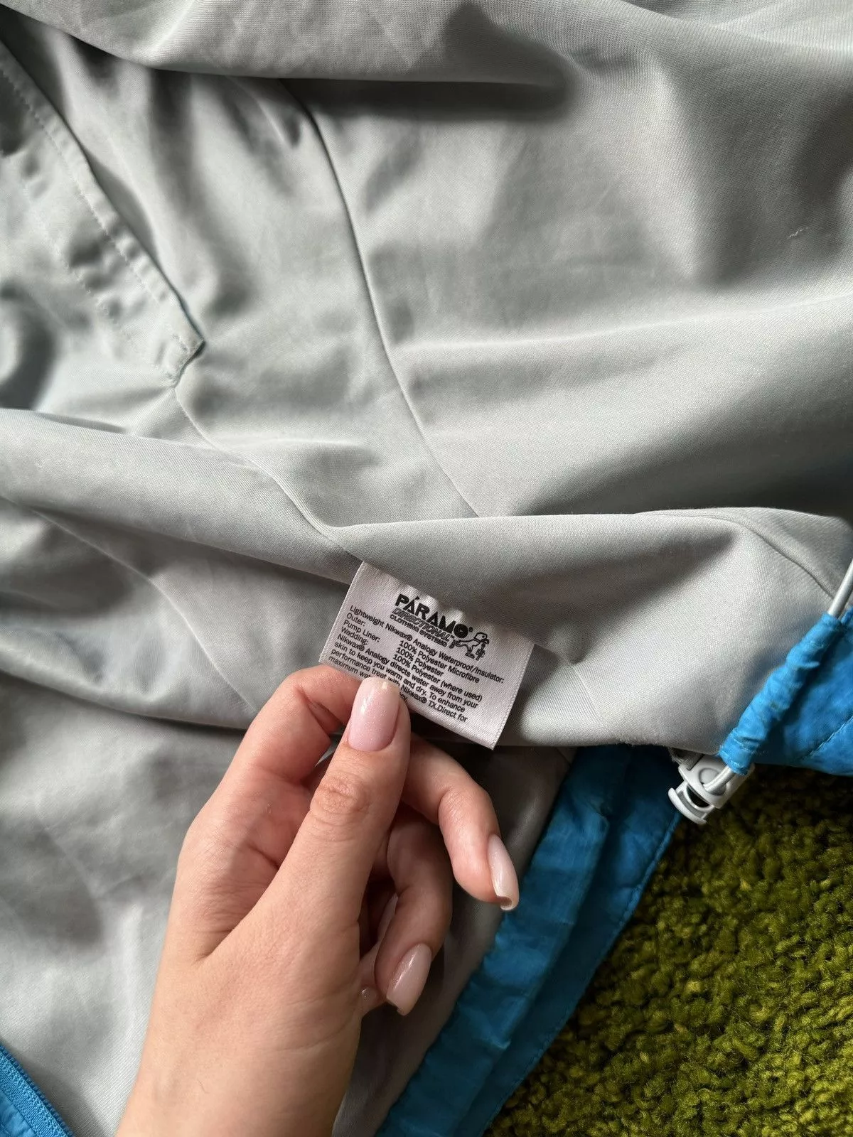 Designer Light Jackets Designer Paramo Analogy Nikwax gorpcore style jacket Blue