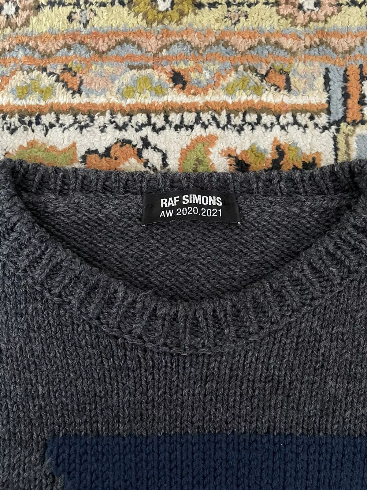 Raf Simons Sweaters Knitwear Raf Simons Intarsia-knit Gray