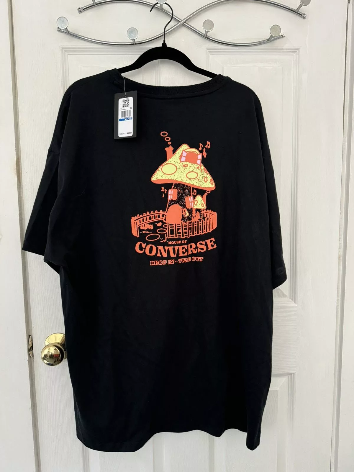 Converse Short Sleeve T Shirts Converse × Vintage Converse Drop In Tee Black