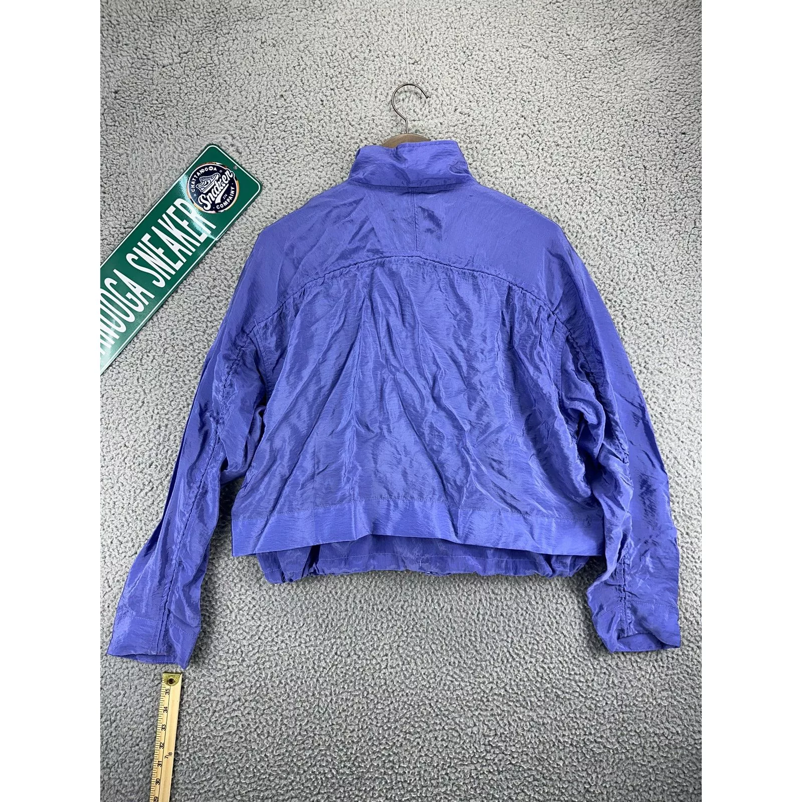 Athleta Jackets Athleta Arrival Jacket Cropped Zip Up Athleisure Womens M Purple