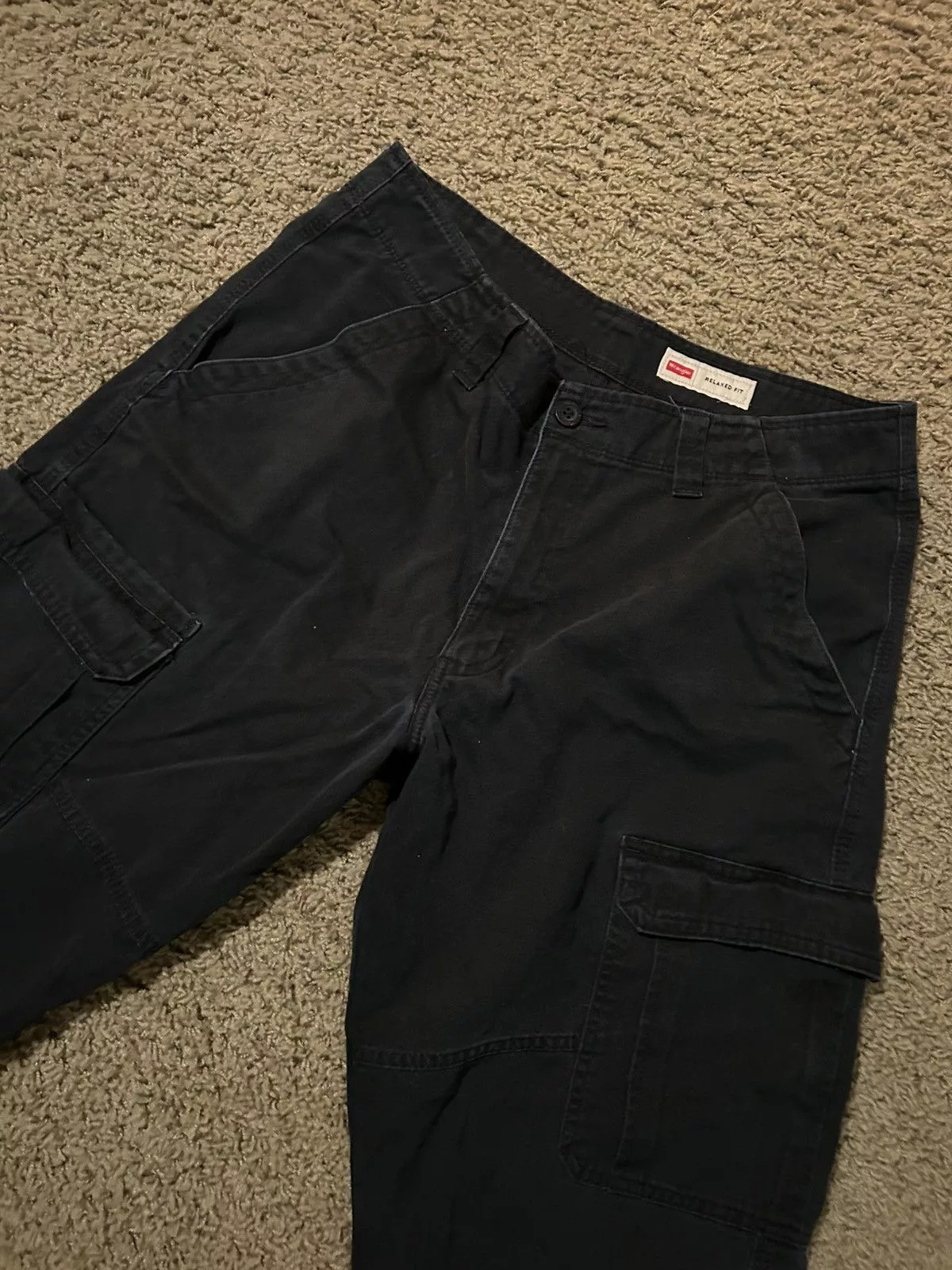 Wrangler Casual Pants Black Wrangler Cargo Pants