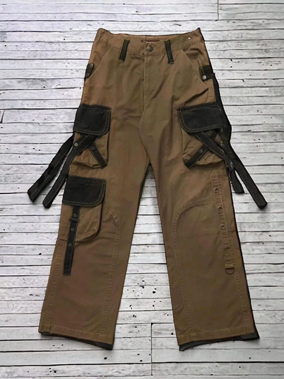 Junya Watanabe Casual Pants Junya Watanabe × Tete Homme Dolce & Gabanna Junya Style Bondage Parachute Baggy Cargos Brown