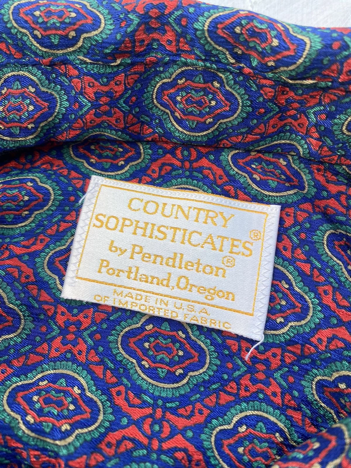 Pendleton Shirts Button Ups Pendleton × Vintage Crazy vintage Pendleton country sophisticates silk shirt Blue