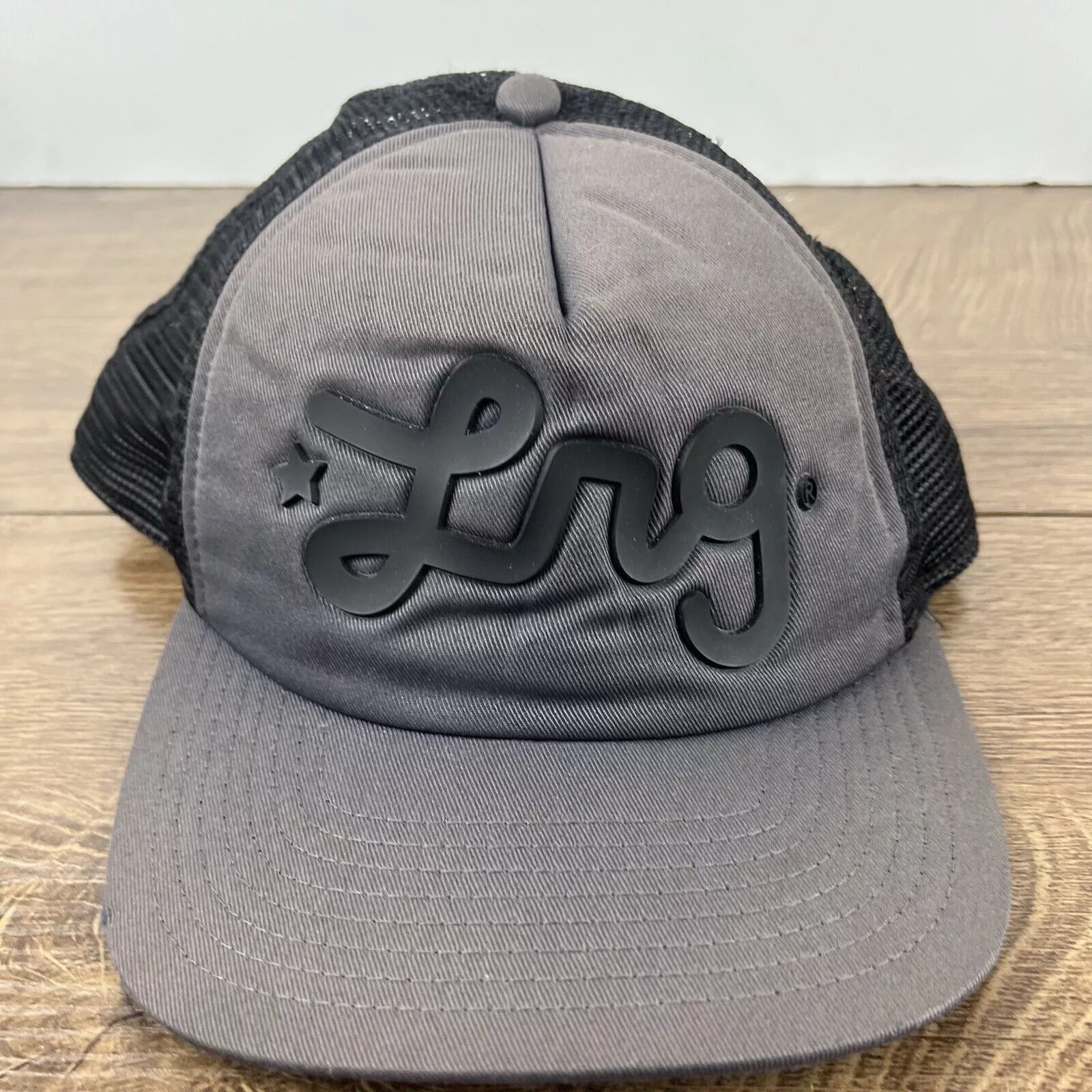 Other Hats Other LNG Snapback Hat LNG Gray Snapback Hat Gray Adjustable Hat A