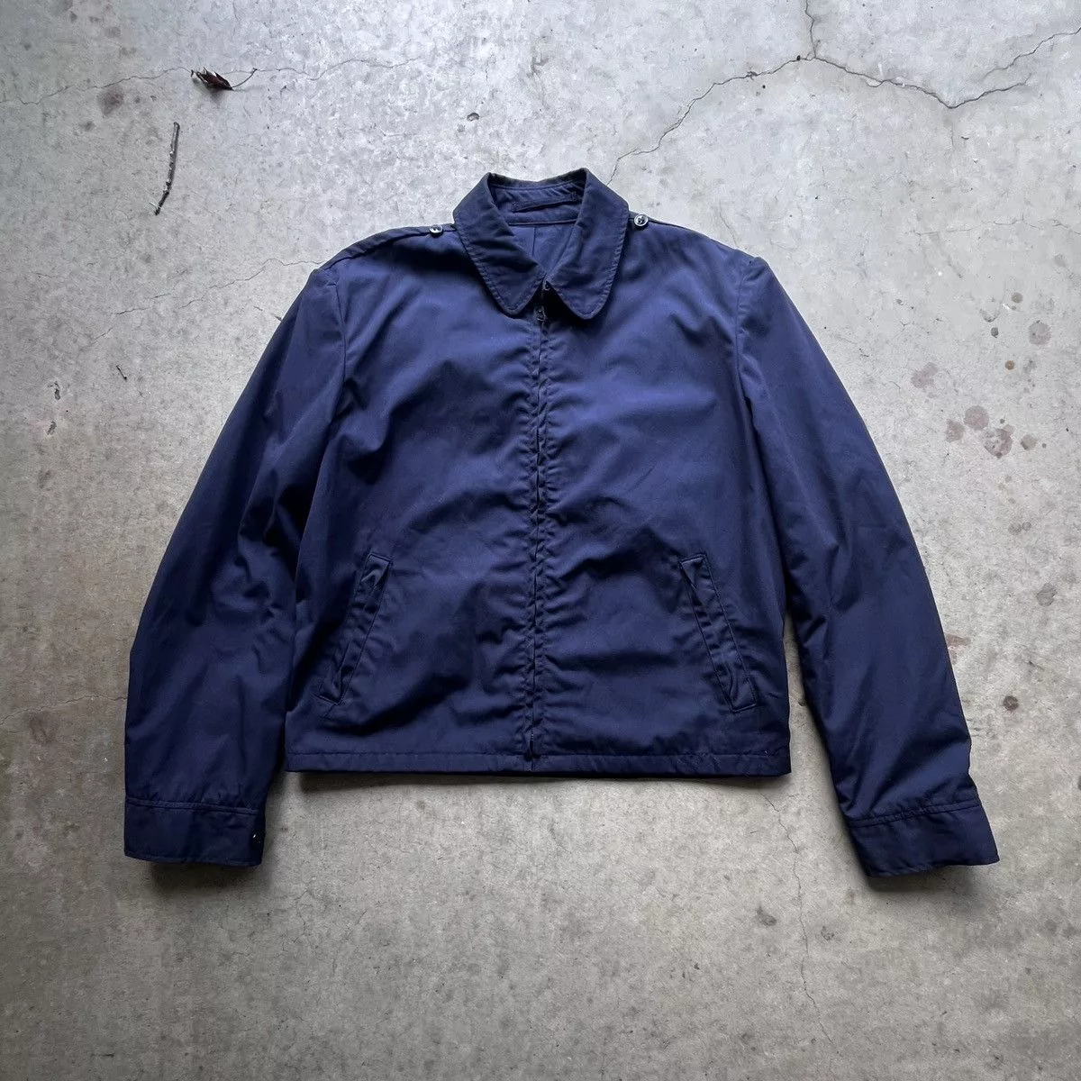 Vintage Light Jackets Vintage USAF Military Fighter Jacket Blue