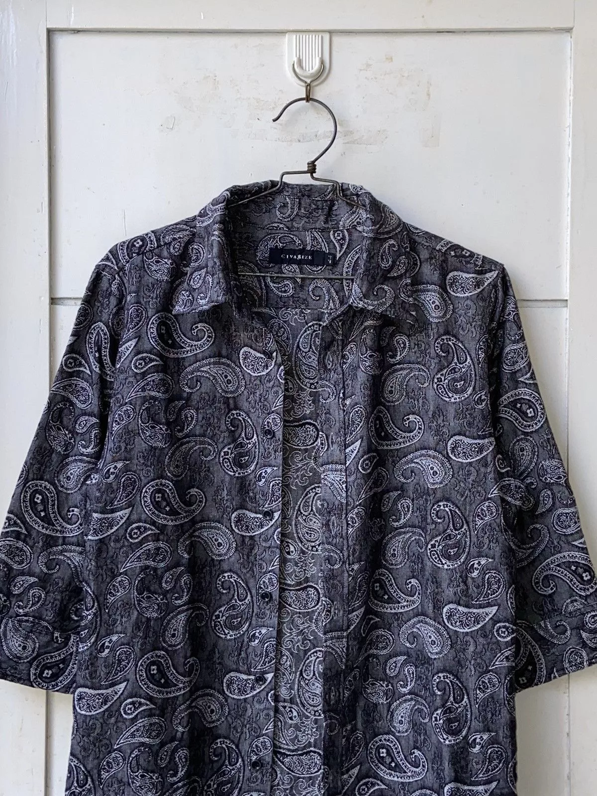 CIVARIZE Shirts Button Ups CIVARIZE Grey Patterned Shirts/Outer Gray