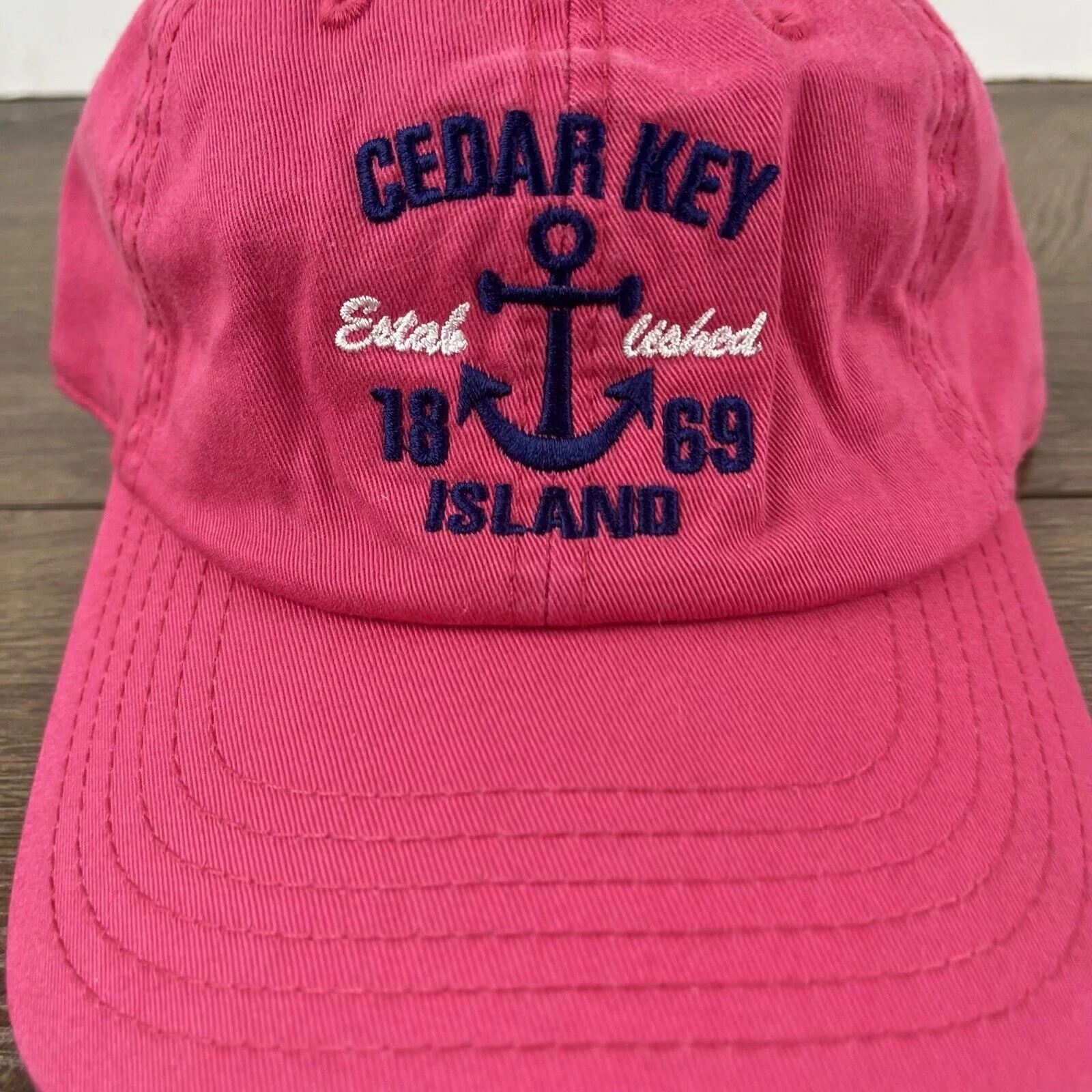 Other Hats Other Cedar Key Island Hat Cedar Key Island Pink Cap Adjustable Pi