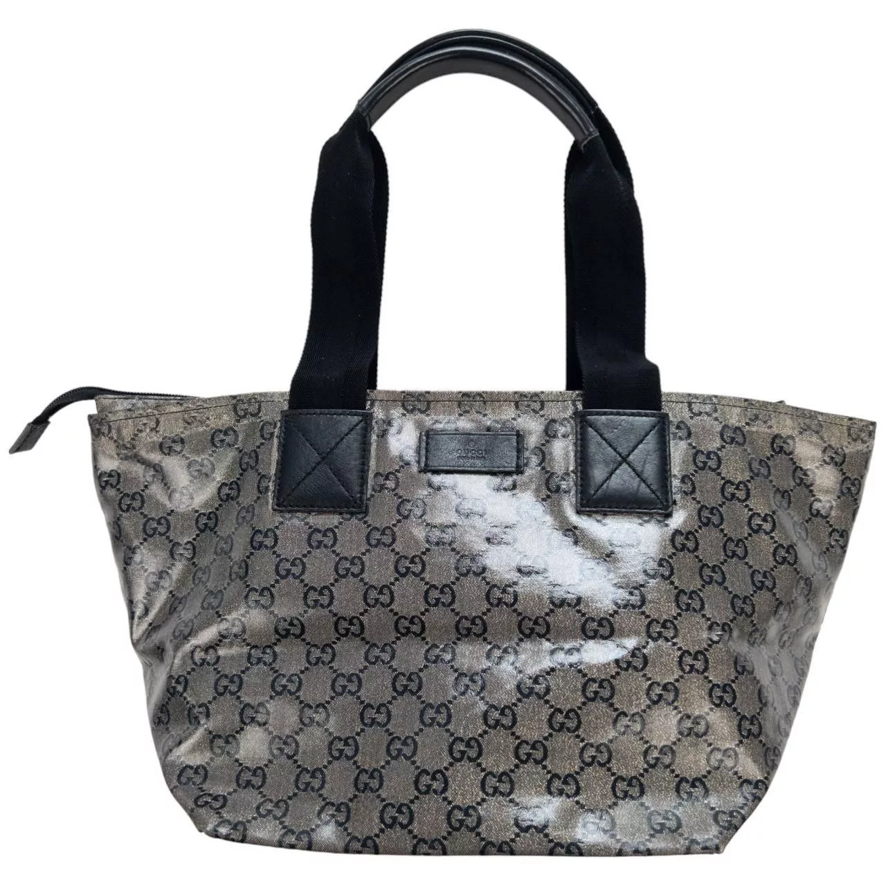 Gucci Handle Bags Vintage Gucci Monogram Shoulder Bag Gray