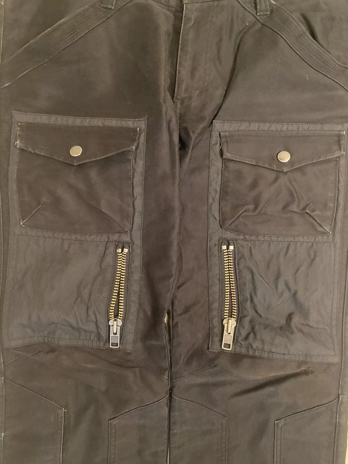14th Addiction Denim 14th Addiction × Comme Ca Ism × If Six Was Nine Comme Ca Ism Knee Zip Pants Black