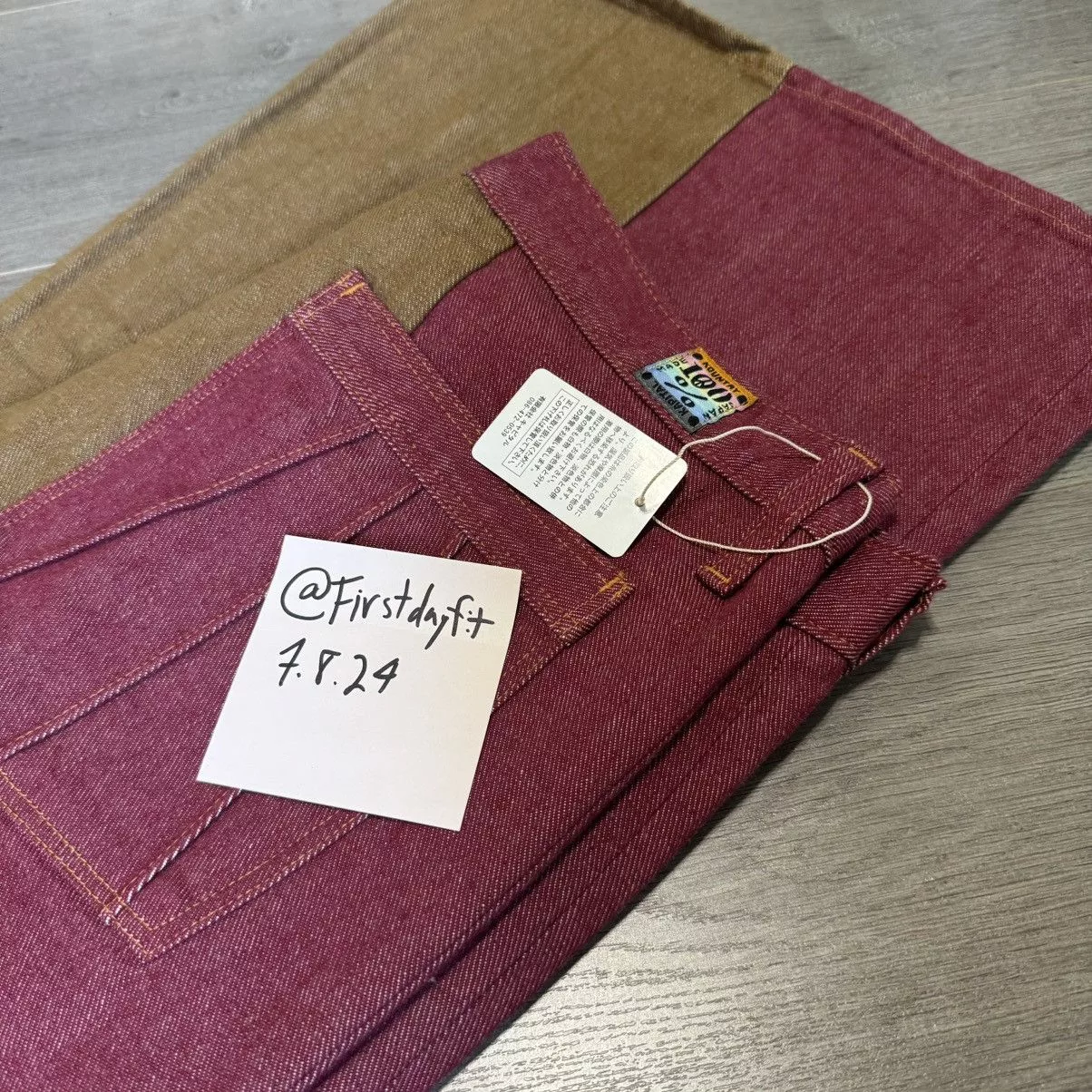 Kapital Denim Split-Color Jeans Red