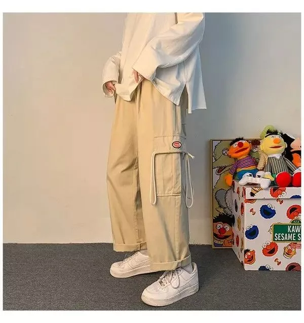 Jean Cropped Pants Jean Cropped Cargo Pant Beige Avant-Garde