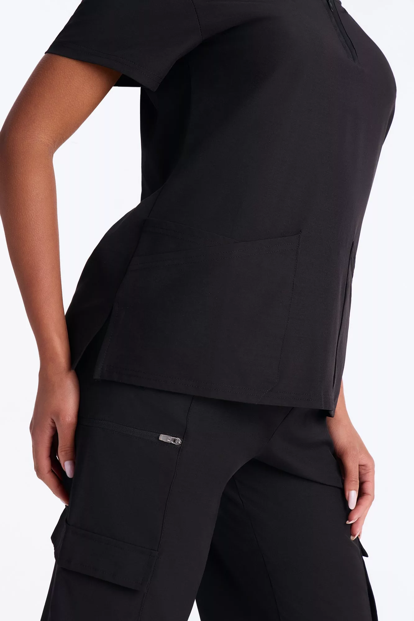 Double Shift Uniform Scrub Jogger Pant Set - Black
