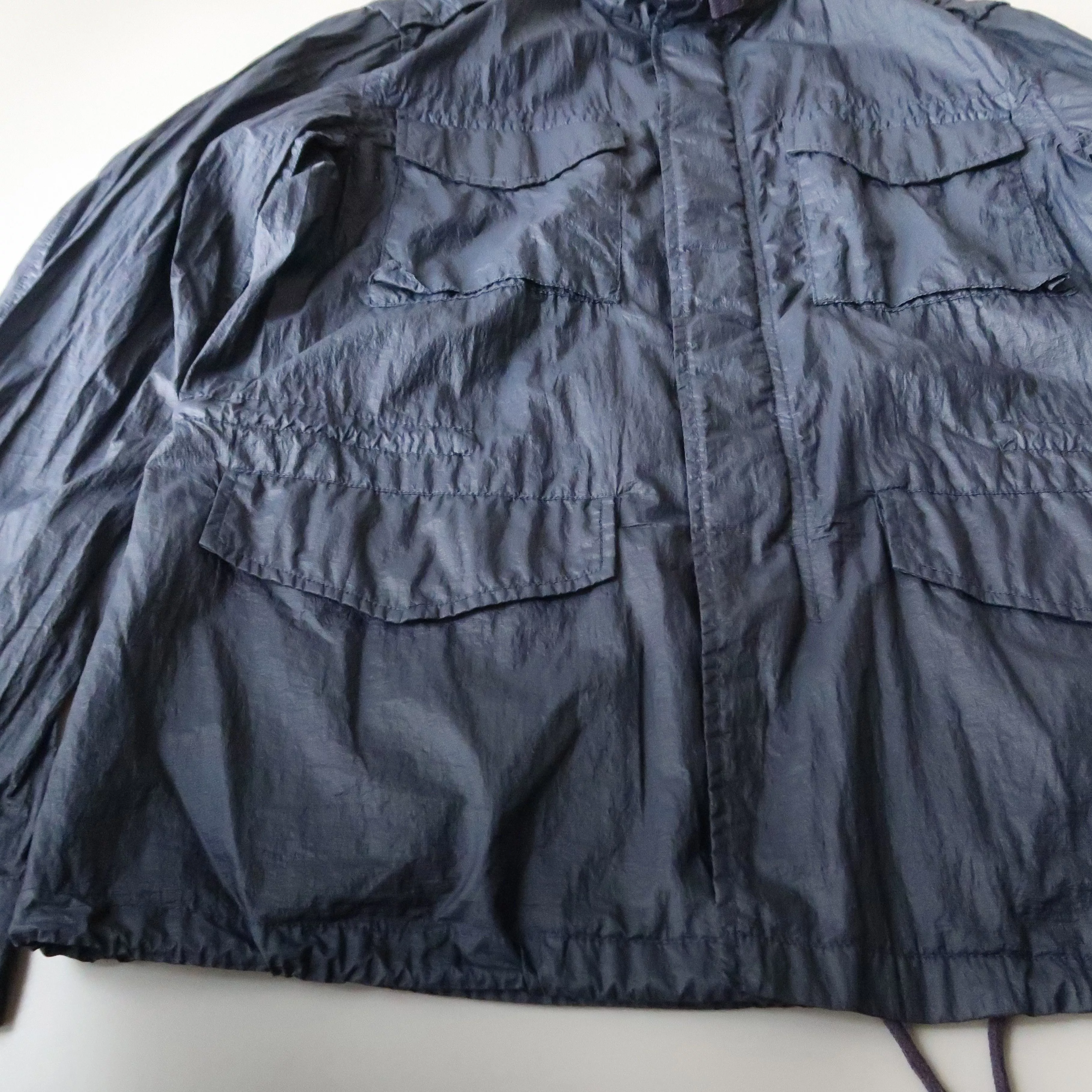 Beams Plus Light Jackets BEAMS PLUS garment dyed Ex-light nylon M-65 type jacket L Blue