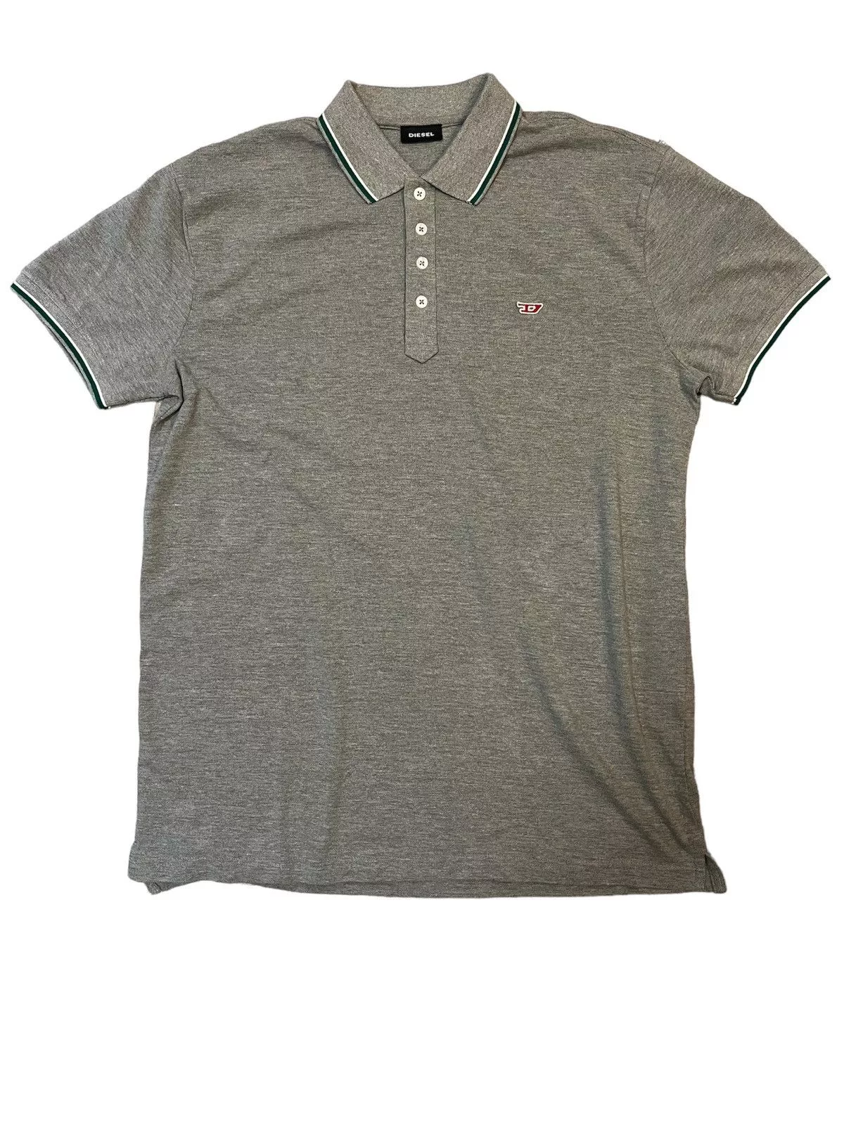 Designer Polos Designer × Diesel Diesel Grey T-Smith-D Polo Shirt Gray