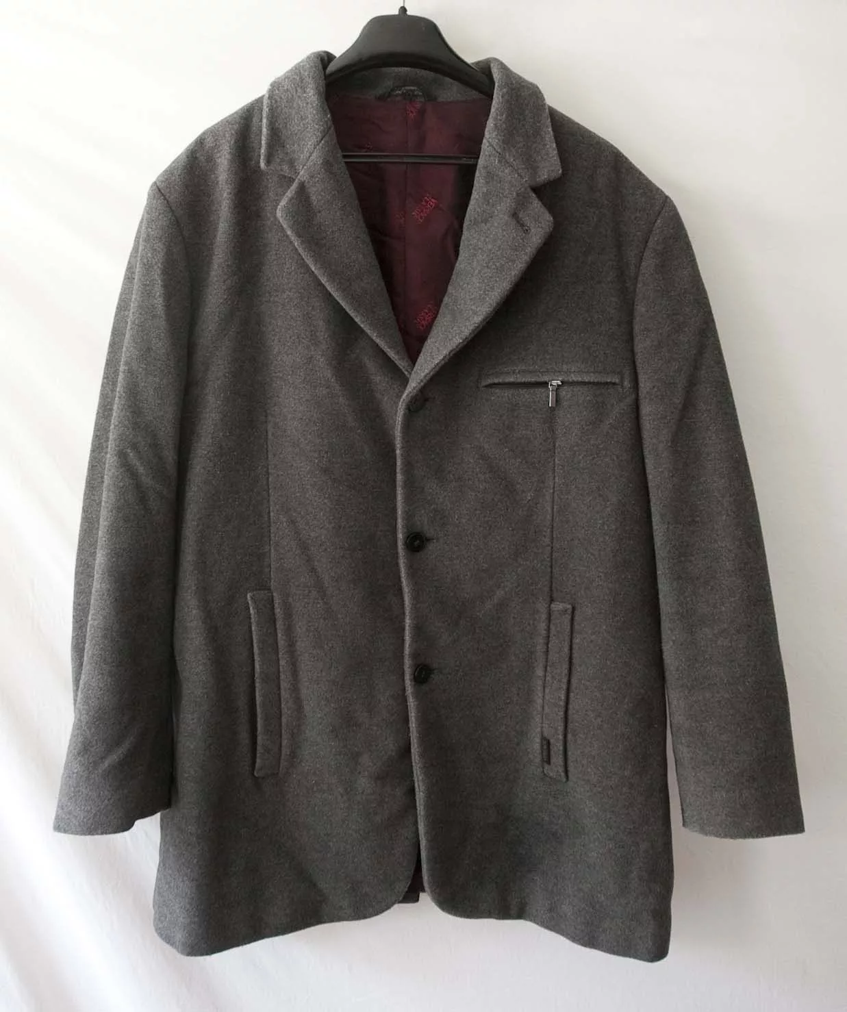 Versace Heavy Coats Versace × Vintage Versace Classic V2 Double Layer Jacket + Vest Size 52 Gray