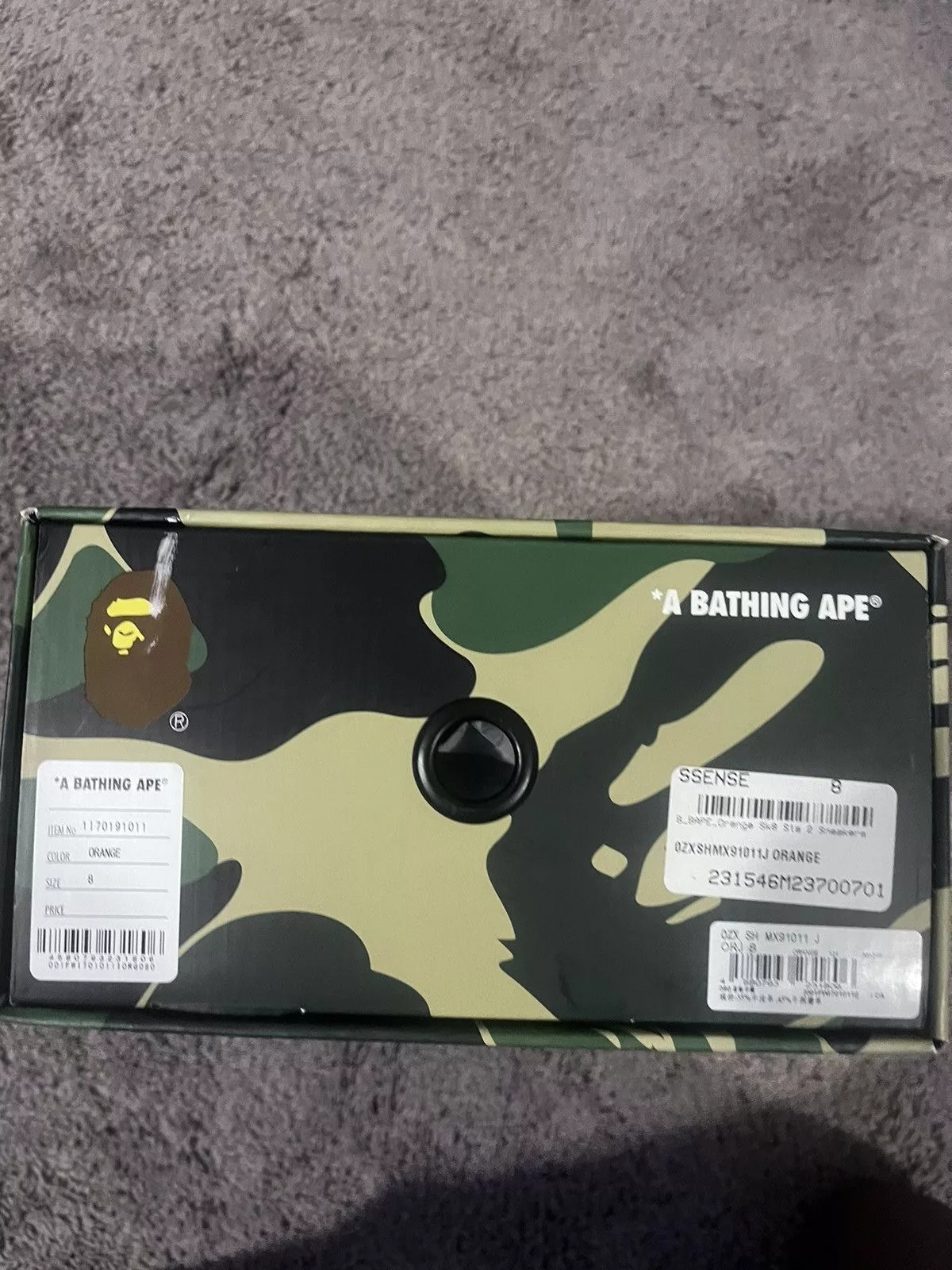Bape Low Top Sneakers Bape SK8 STA #2 M1 Orange