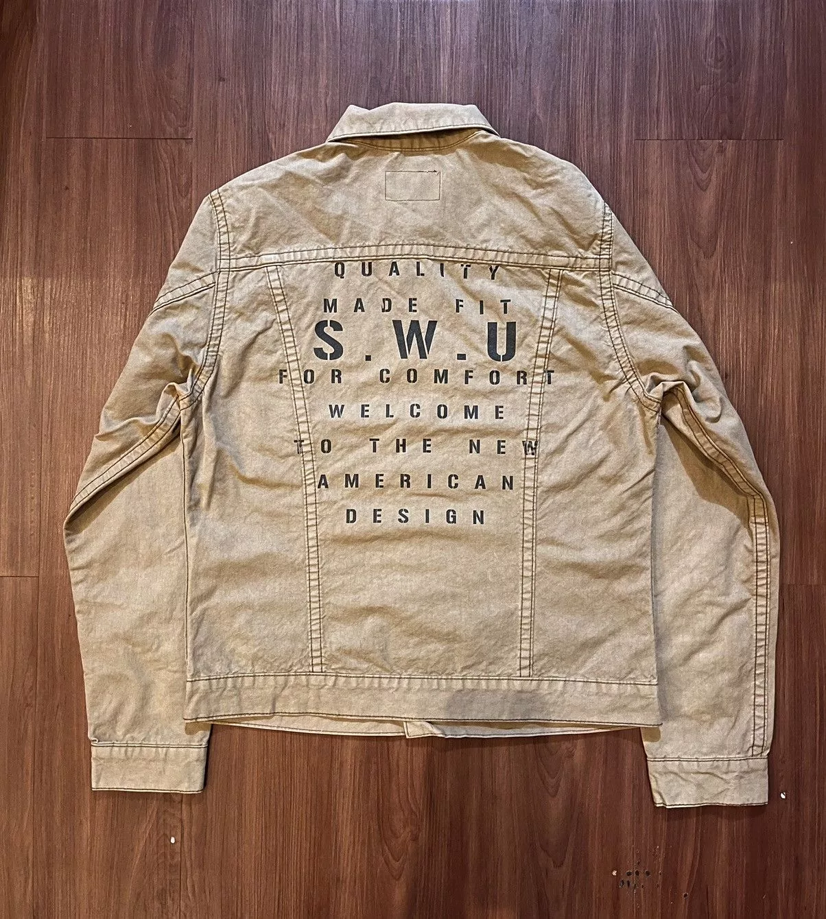 Japanese Brand Light Jackets Japanese Brand × Spellbound Spellbound Canvas Jacket Brown