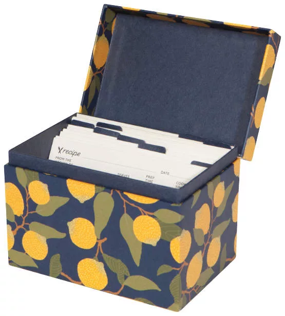 Recipe Card Box Lemons