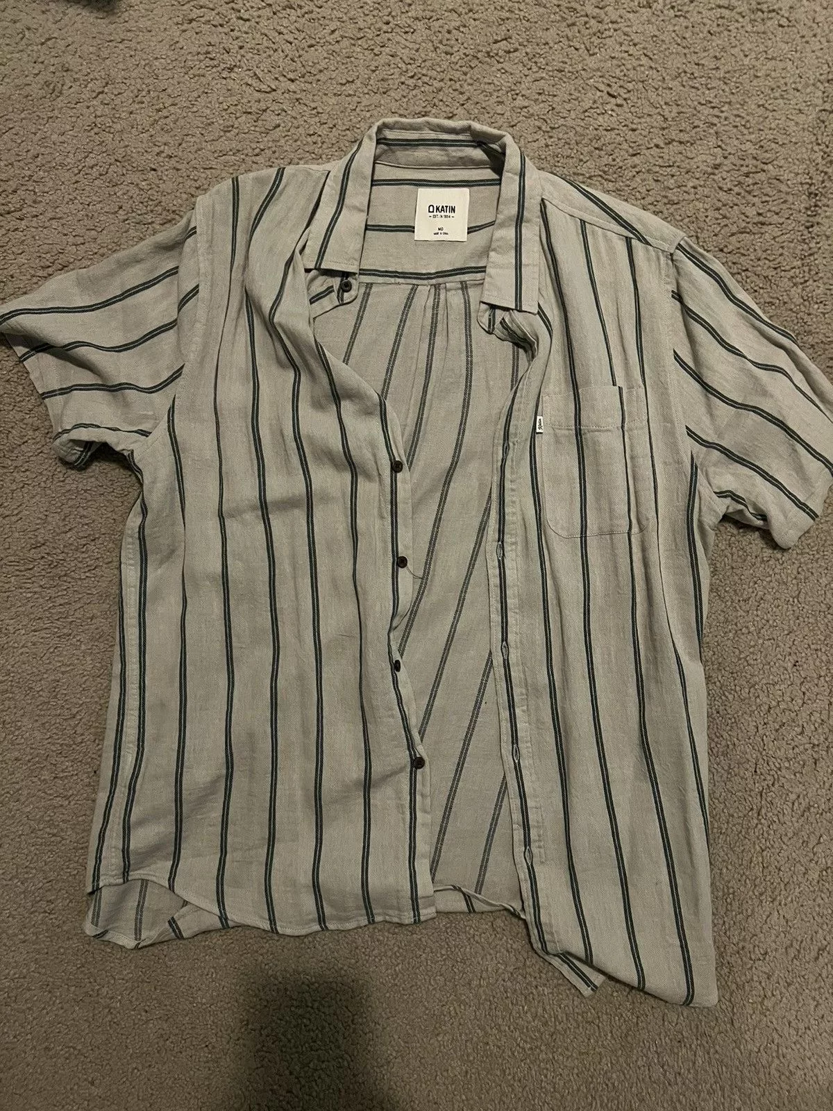 Katin Shirts Button Ups Katin Button Up Shirt Beige