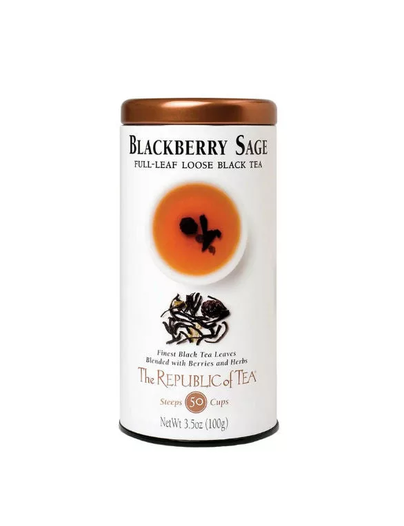 Blackberry Sage Black Full Leaf 3.5 oz Tea