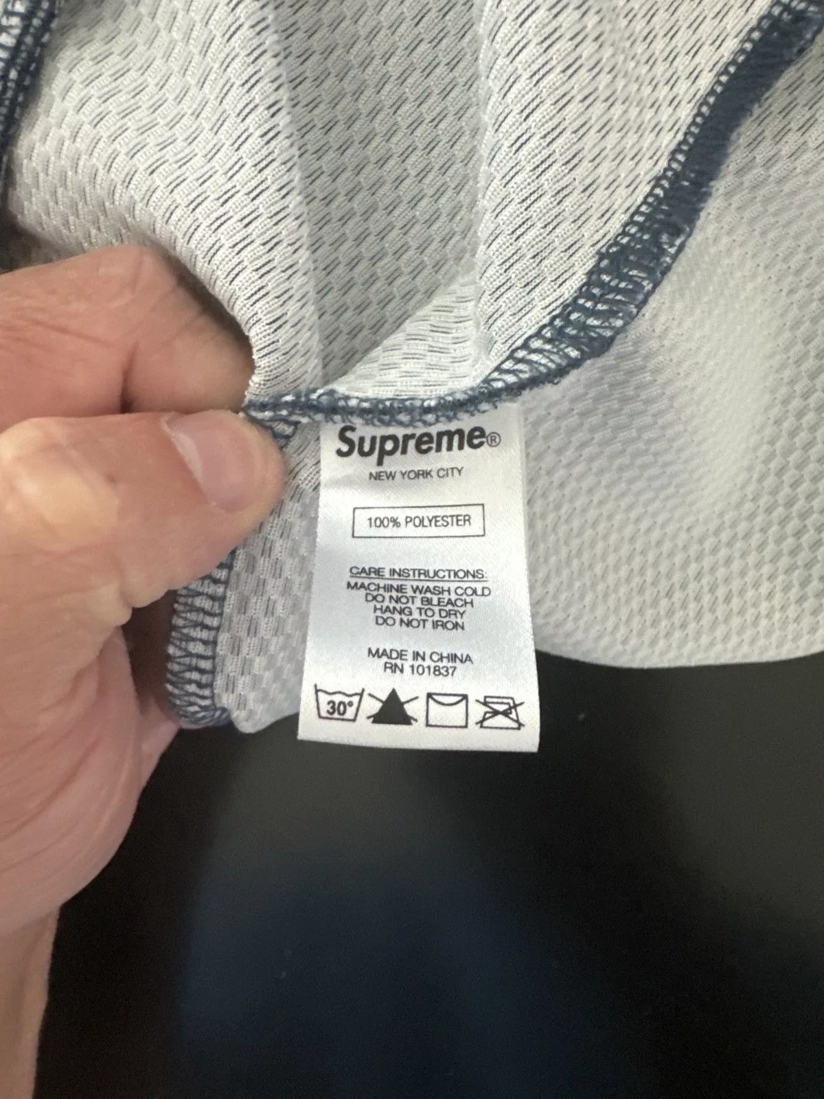 Supreme Light Jackets Supreme Bonded Mesh Track Jacket Blue