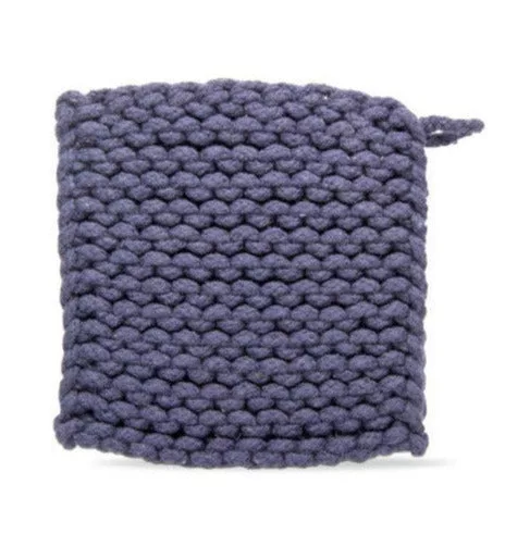 Midnight Blue Crochet Trivet
