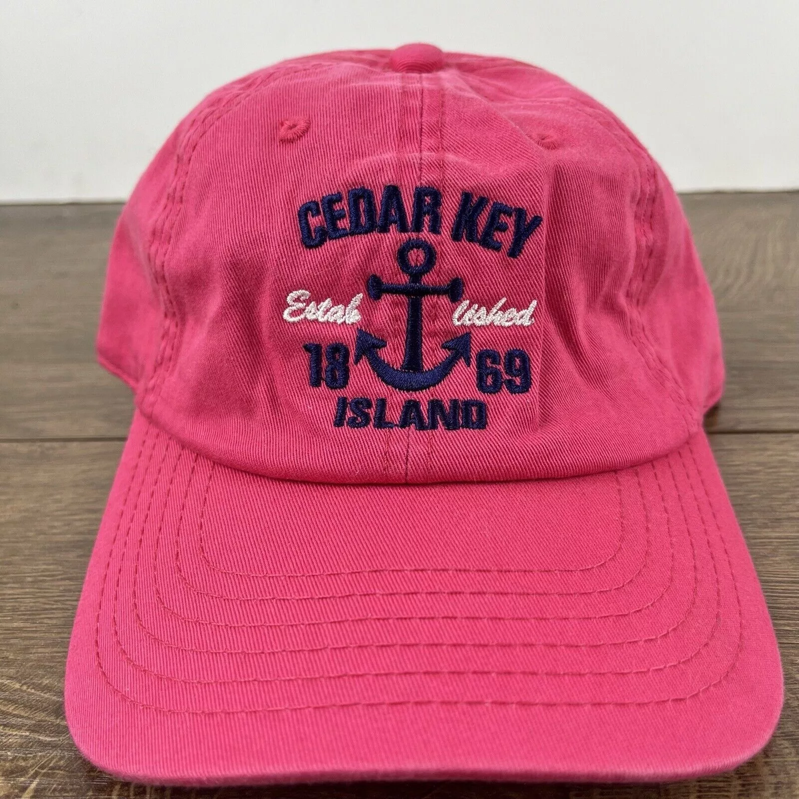 Other Hats Other Cedar Key Island Hat Cedar Key Island Pink Cap Adjustable Pi