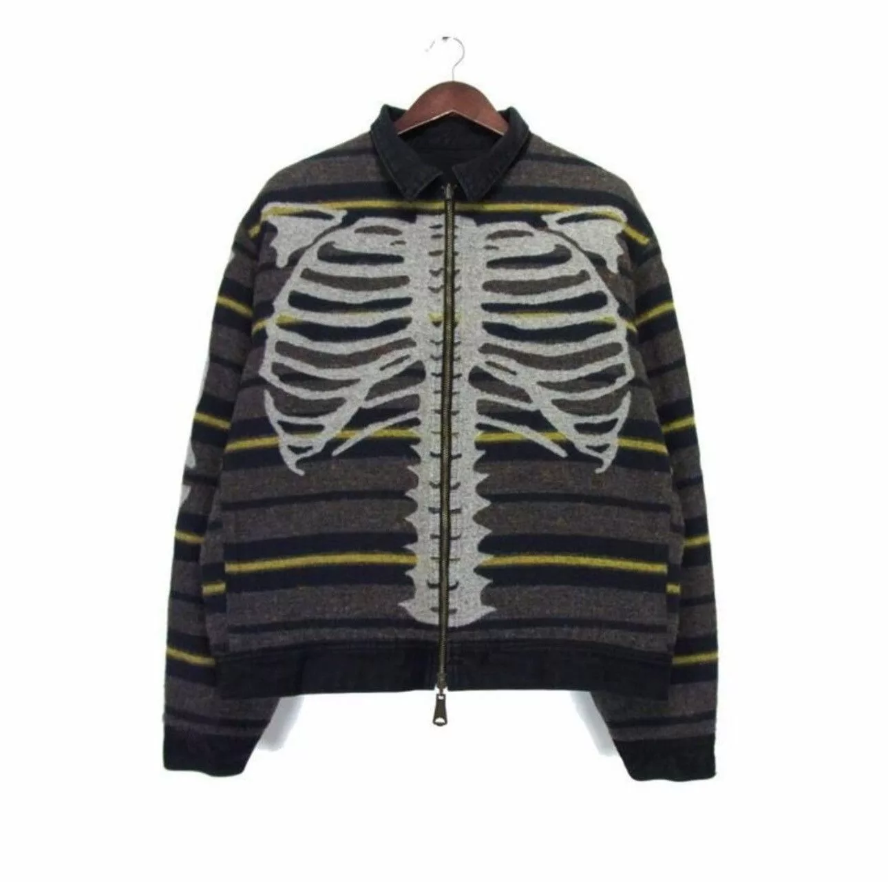 Kapital Denim Jackets KAPITAL 23SS Bone lining reversible zip up jkt Black